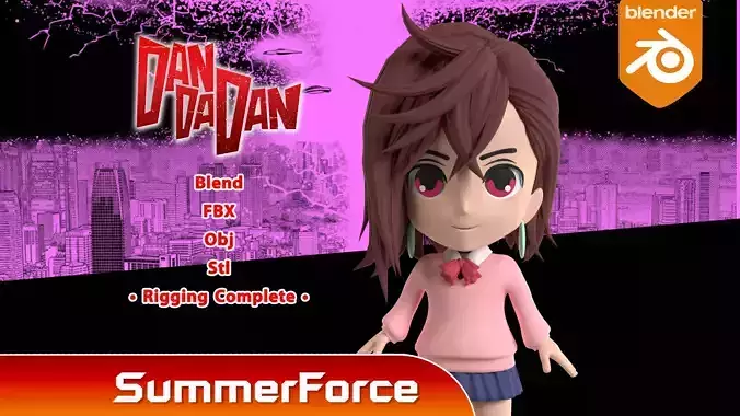 Momo Ayase SD - Dandadan