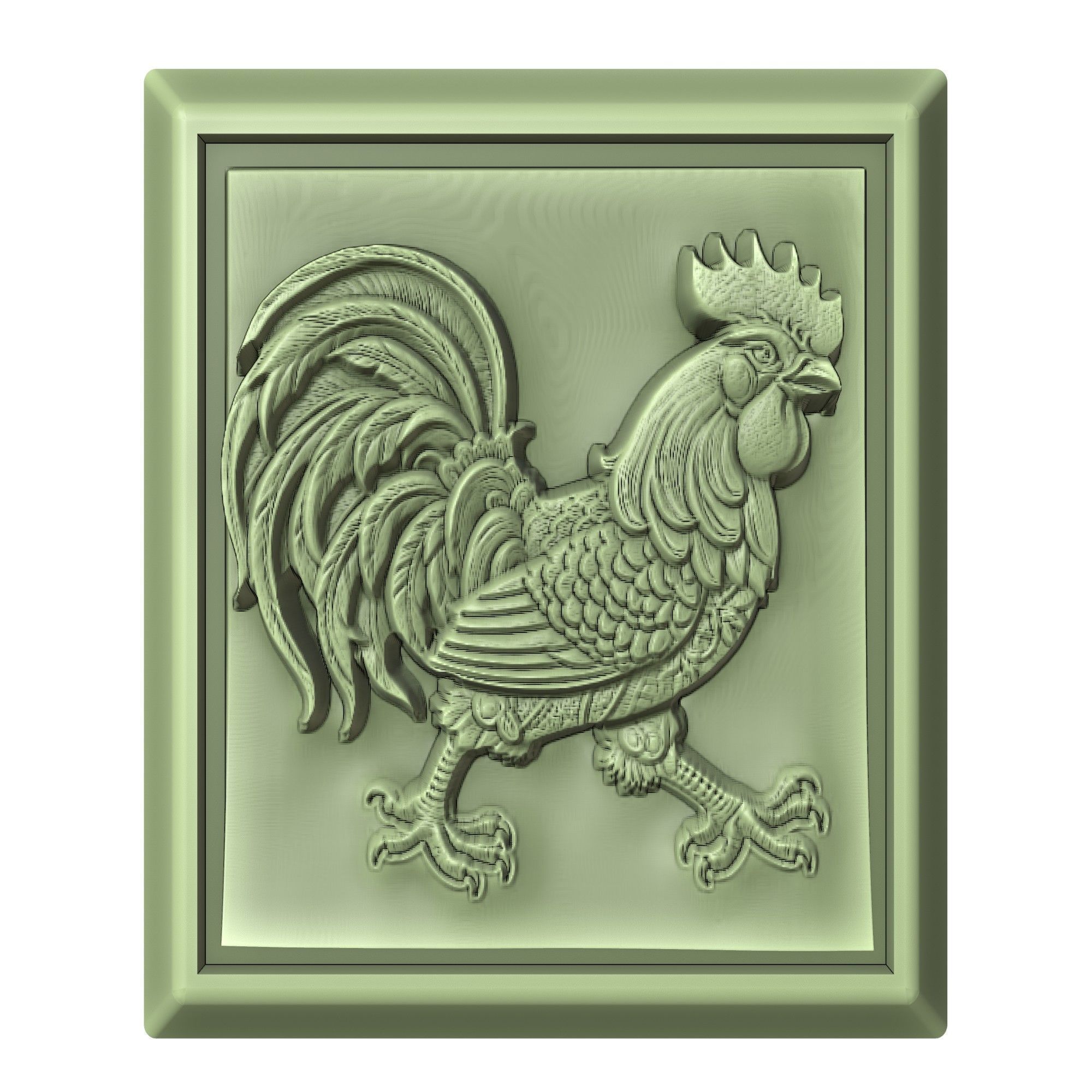 Chicken Animal 3D print model_2