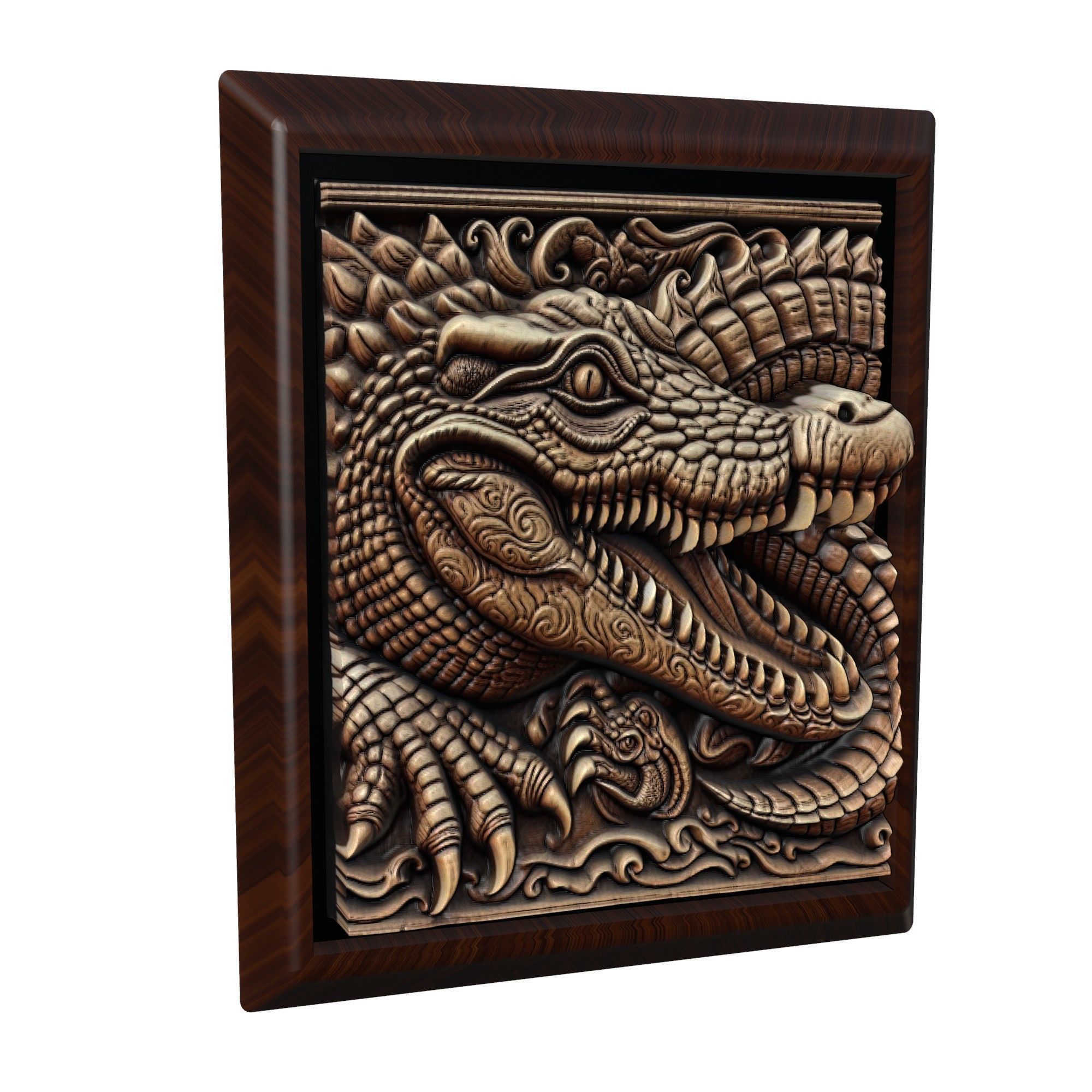 Crocodile Animal 3D print model_1