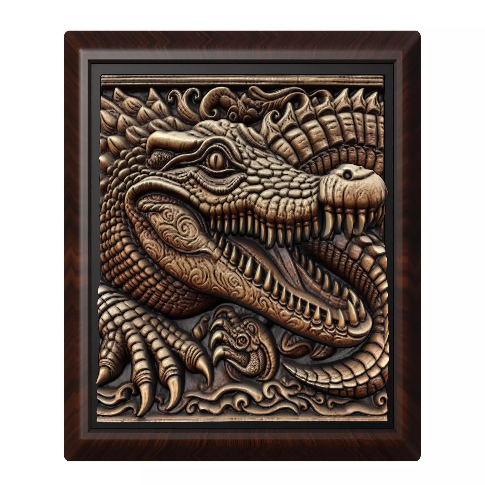 Crocodile Animal 3D print model_0