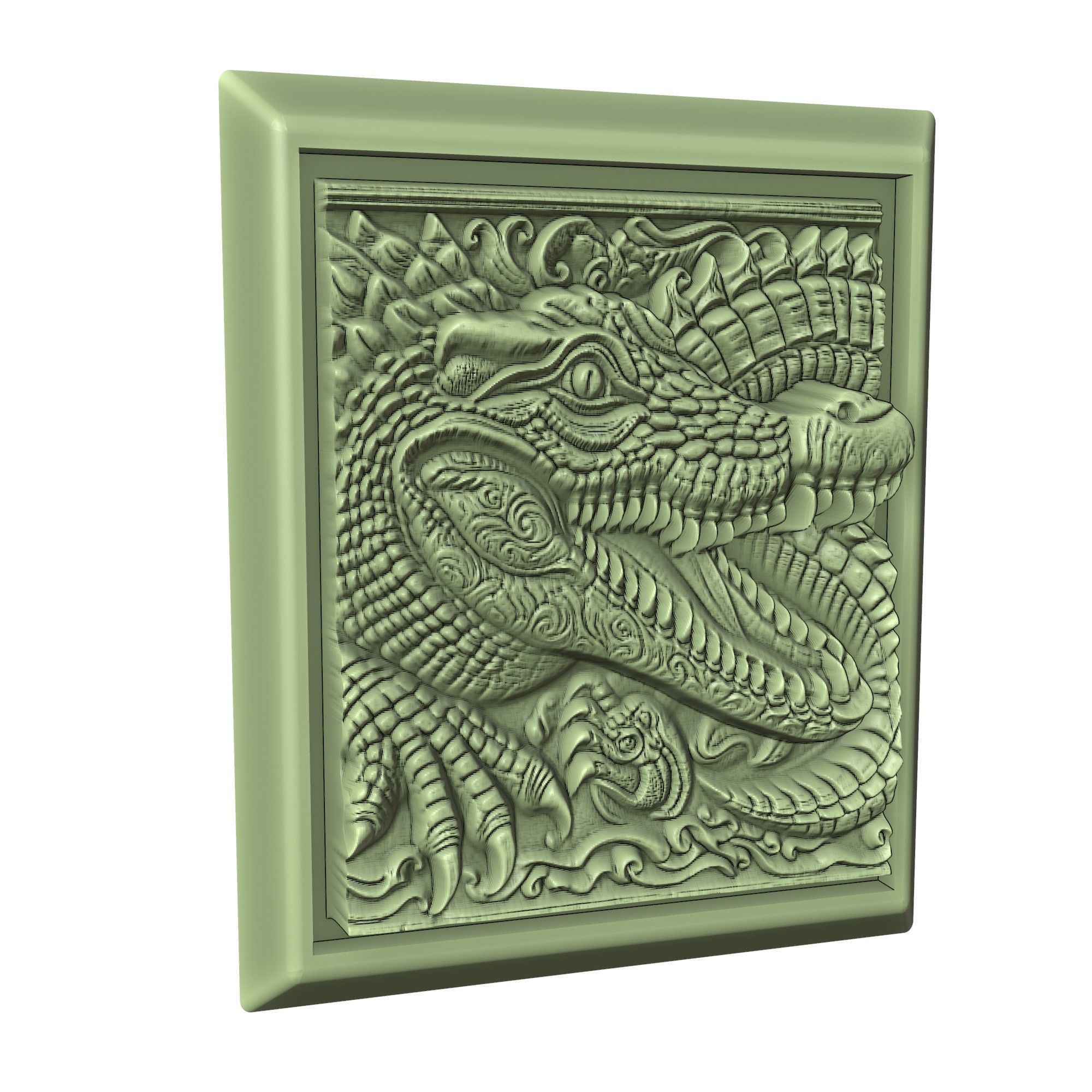 Crocodile Animal 3D print model_3