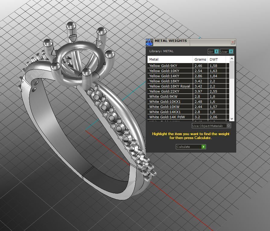 Engagement twisted SOL ring- Stones-1ct-6mm - printable STL 3D print model_15