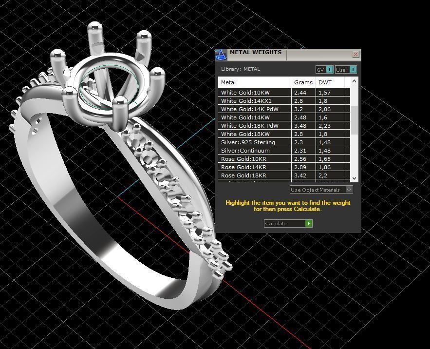 Engagement twisted SOL ring- Stones-1ct-6mm - printable STL 3D print model_16