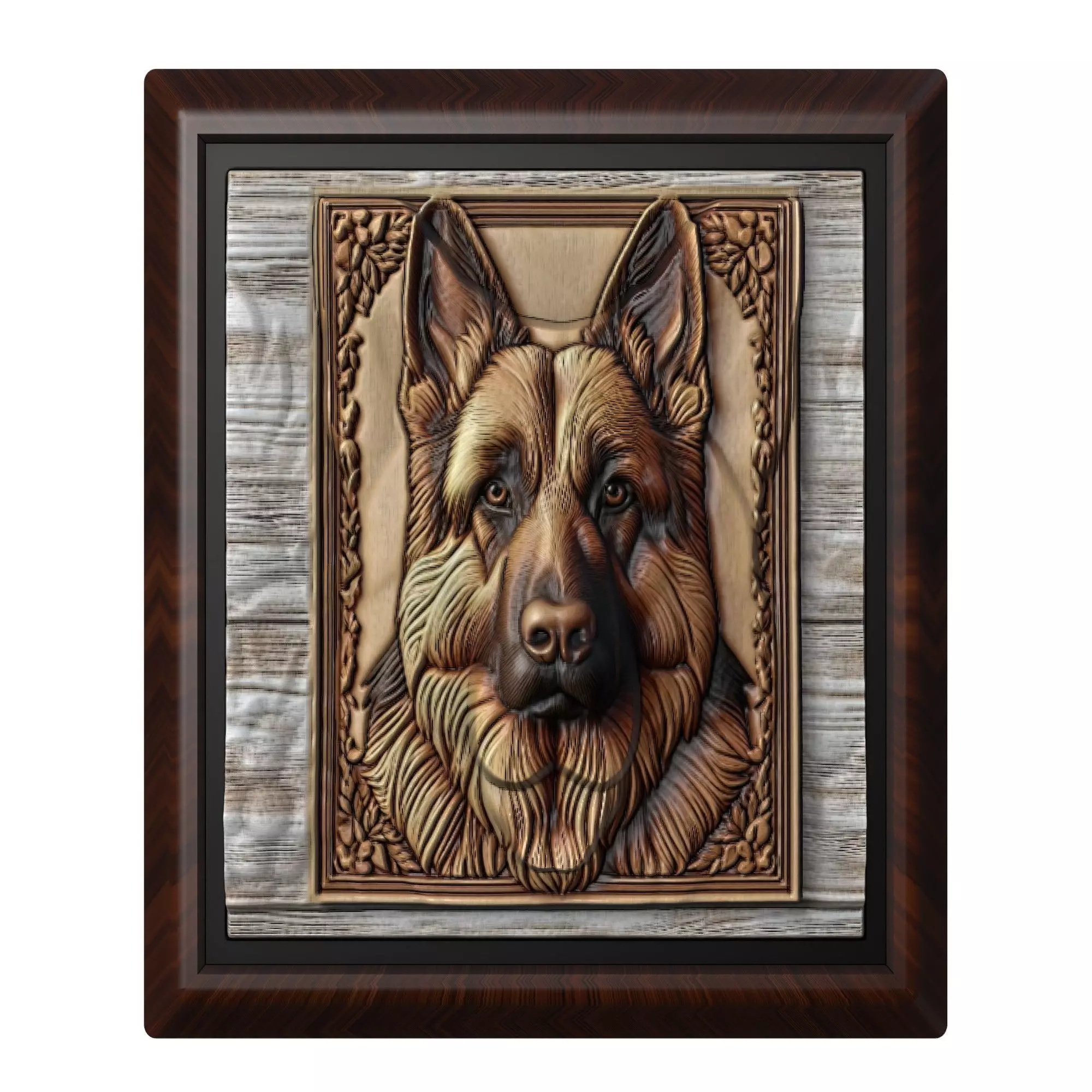 Dog German Shepherd Animal 3D print model_0