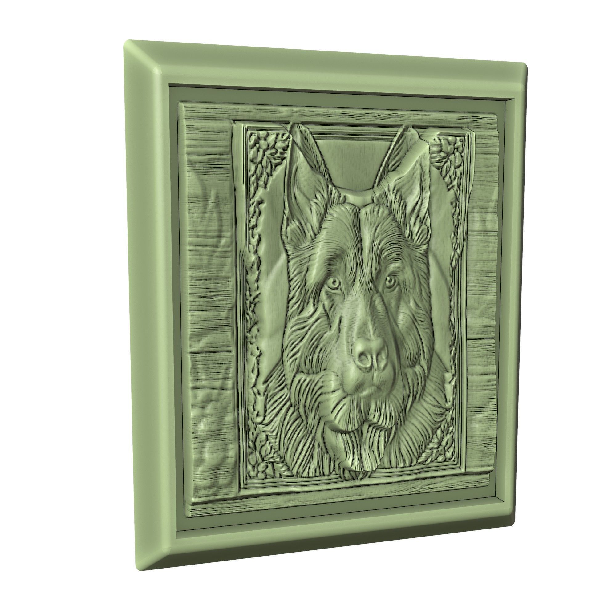 Dog German Shepherd Animal 3D print model_3