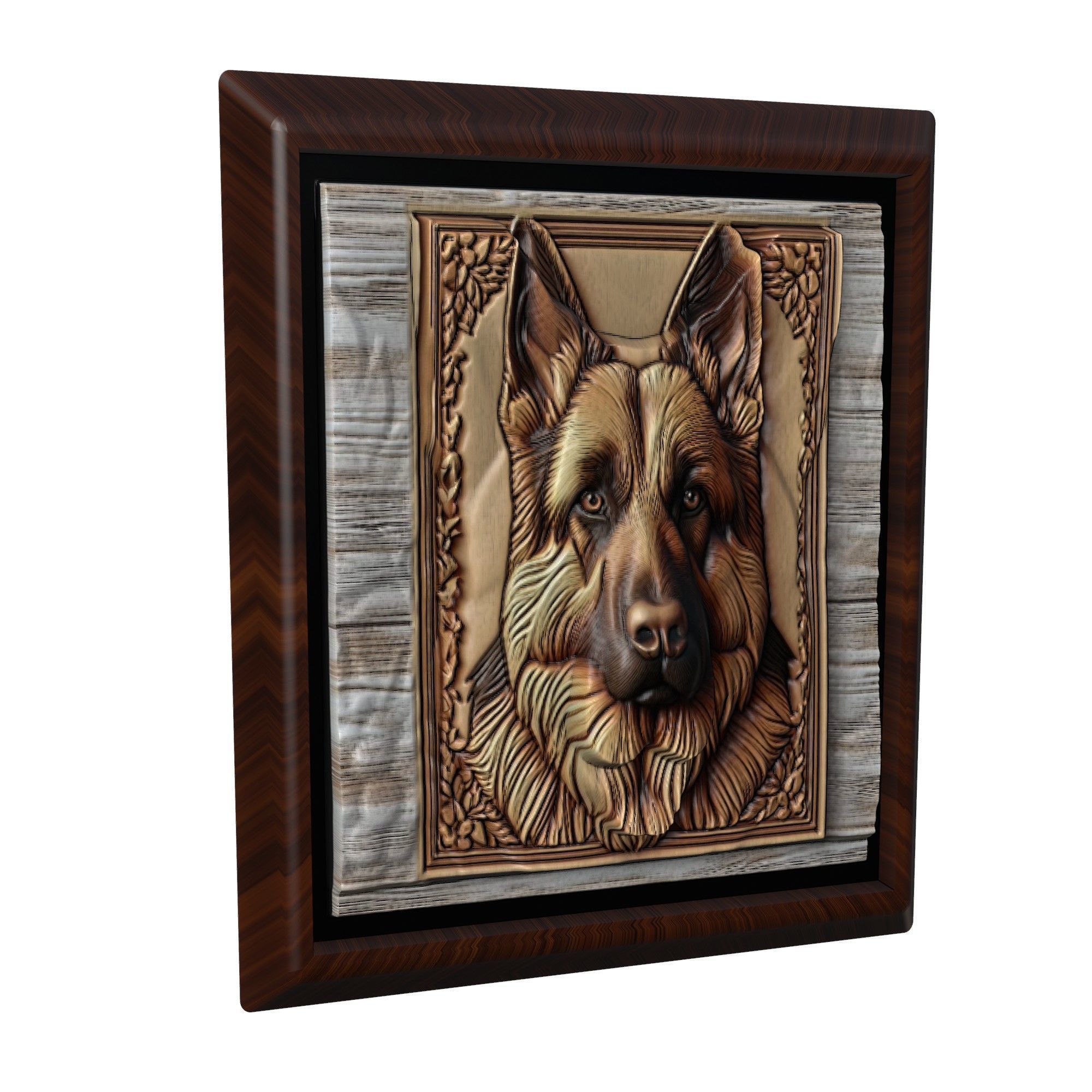 Dog German Shepherd Animal 3D print model_1
