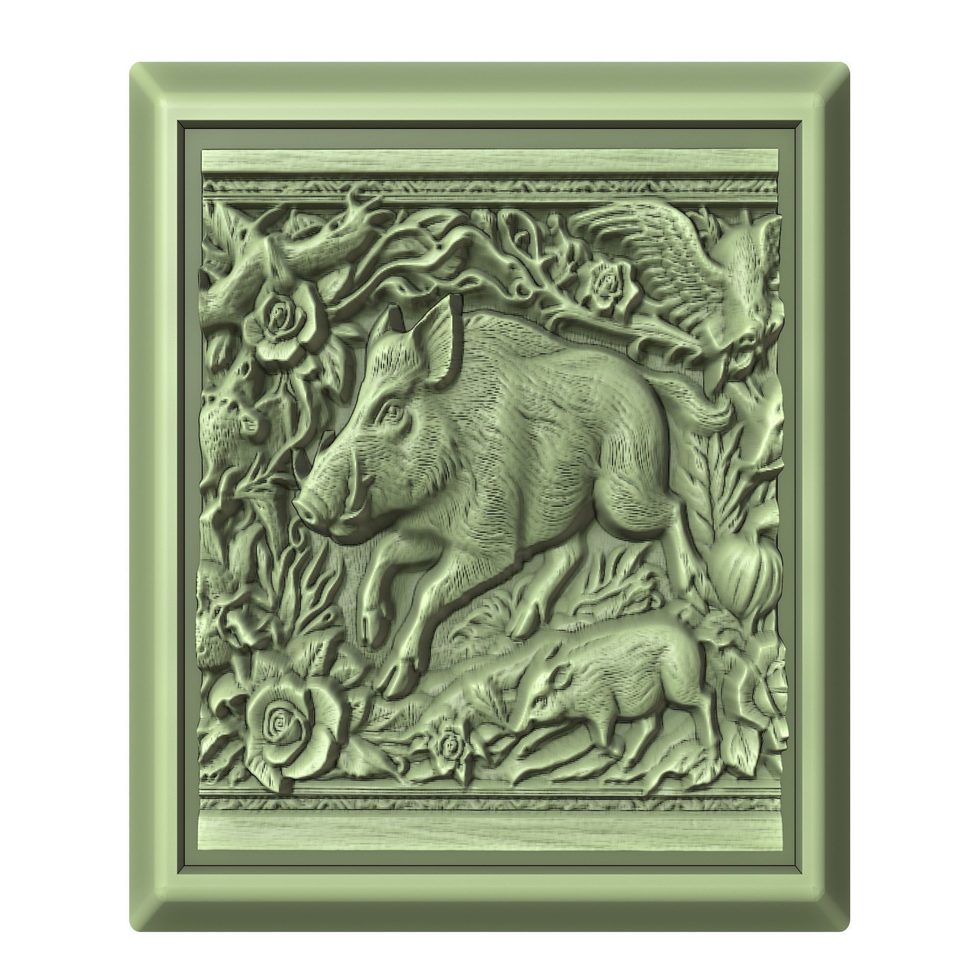Wild Boar Animal 3D print model_2