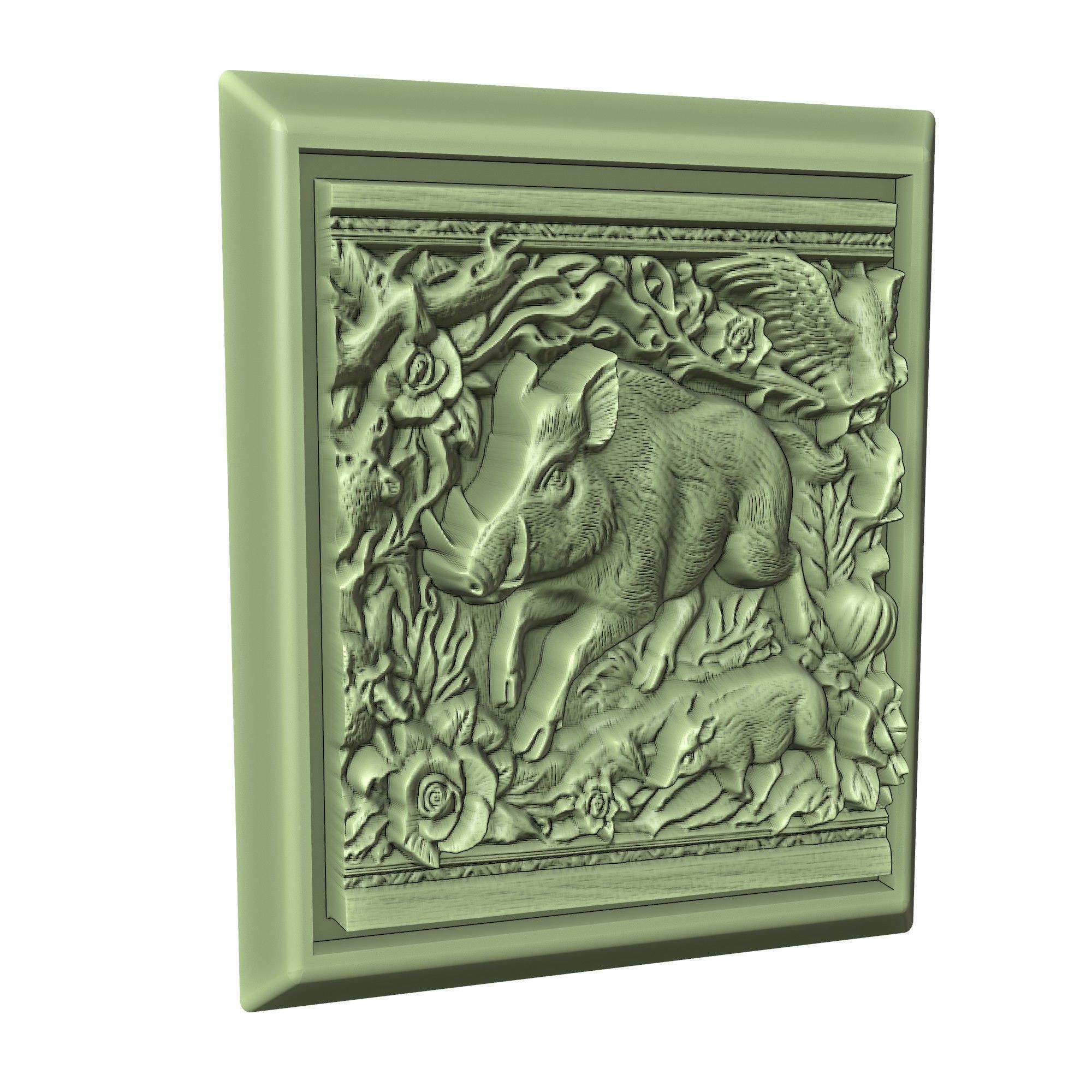 Wild Boar Animal 3D print model_3