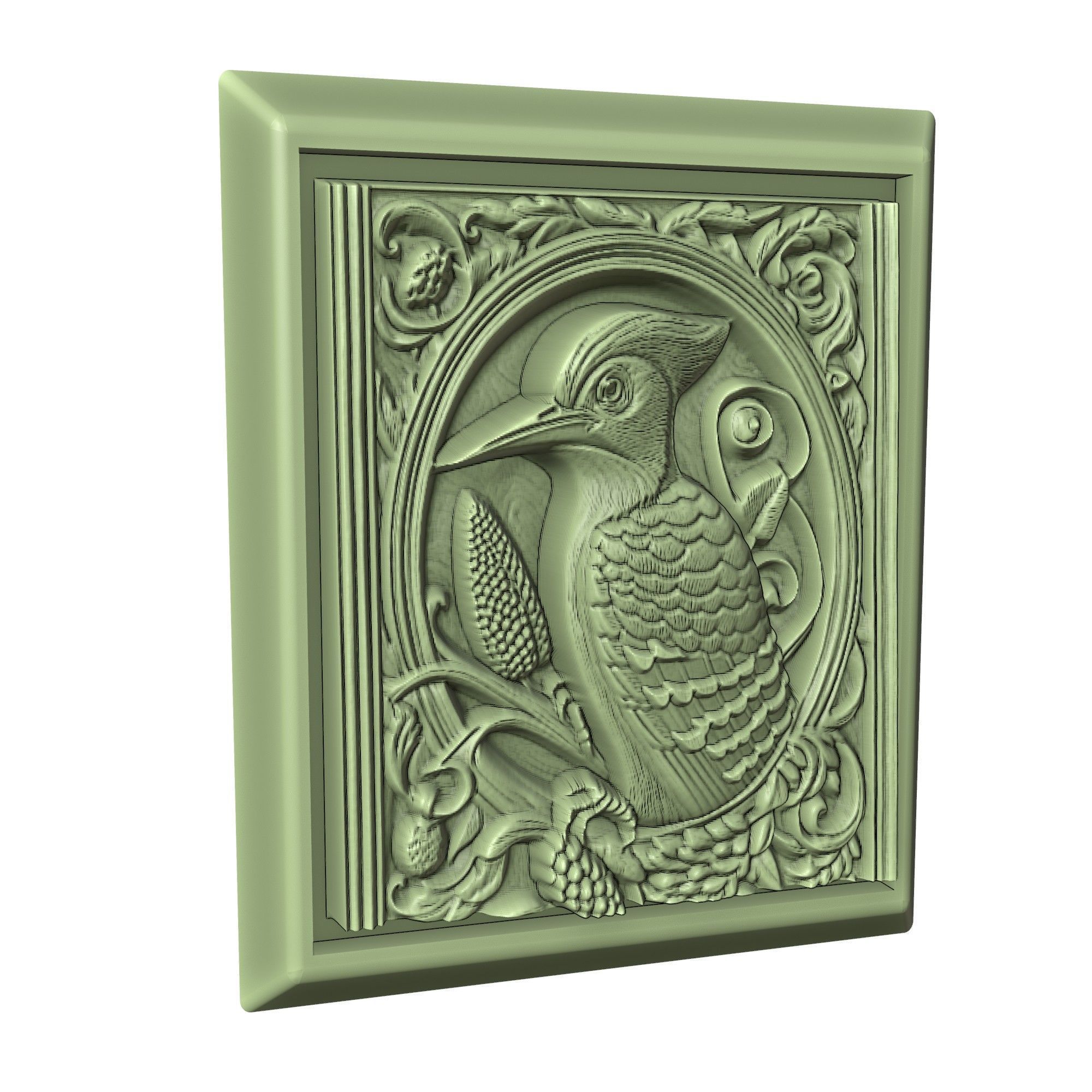 Woodpecker Animal 3D print model_3