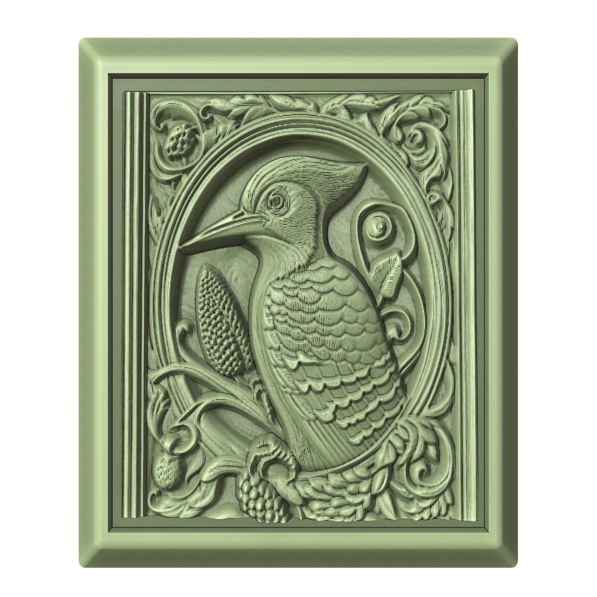 Woodpecker Animal 3D print model_2