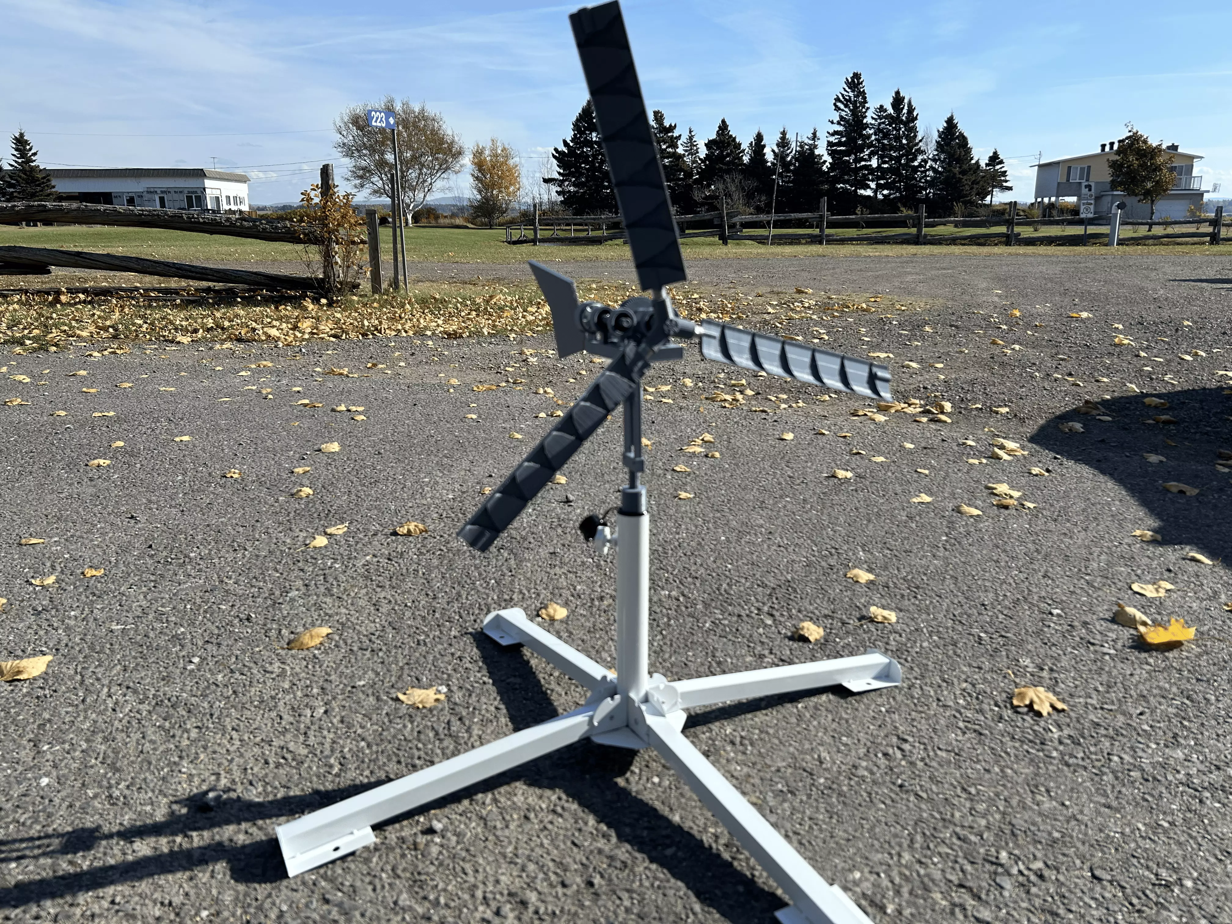 HORIZONTAL PORTABLE 3D PRINTED WIND TURBINE 15-20 WATTS Free 3D model