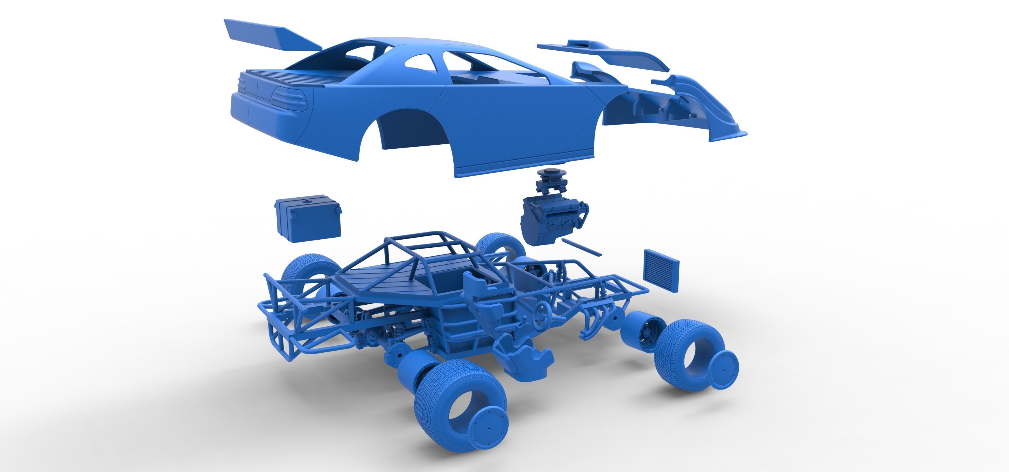 Australian Super Sedan Version 2 Scale 1 to 25 3D print model_63