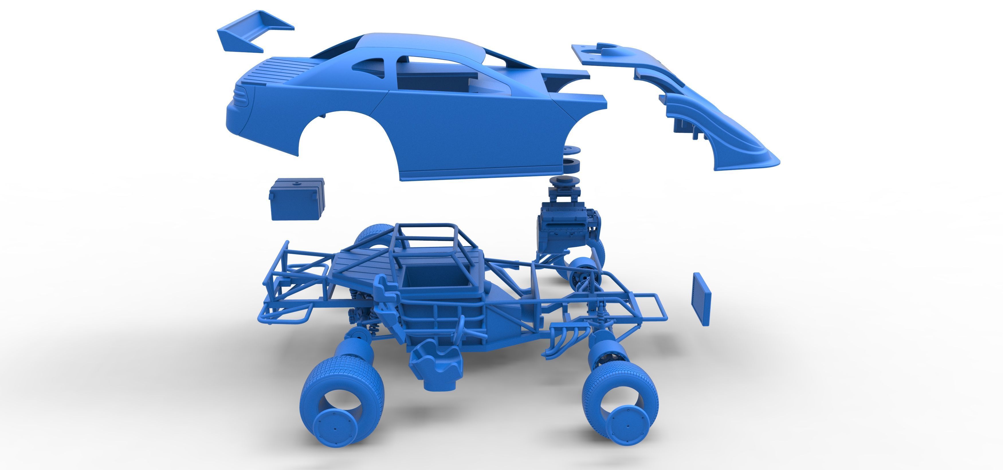 Australian Super Sedan Version 2 Scale 1 to 25 3D print model_64