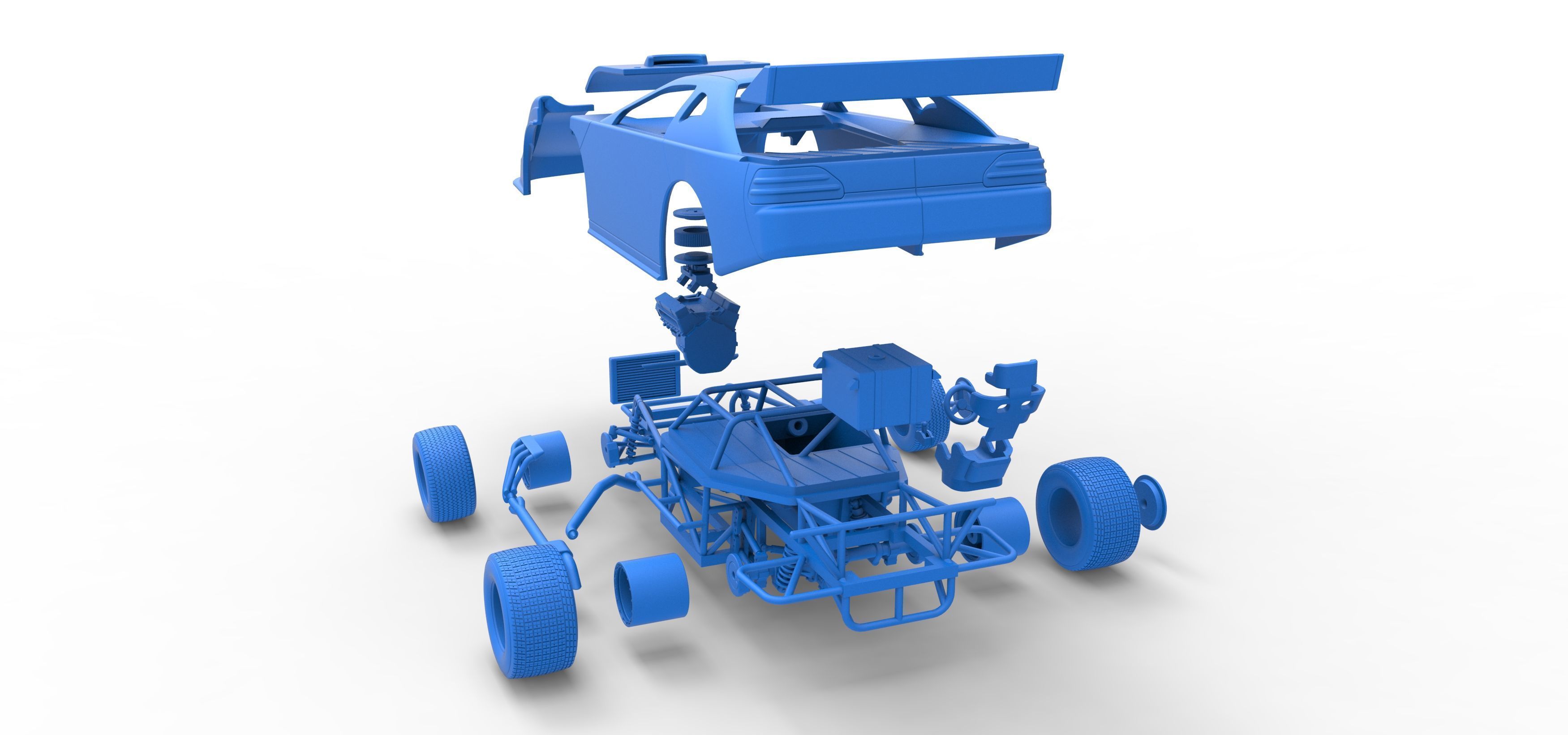 Australian Super Sedan Version 2 Scale 1 to 25 3D print model_62