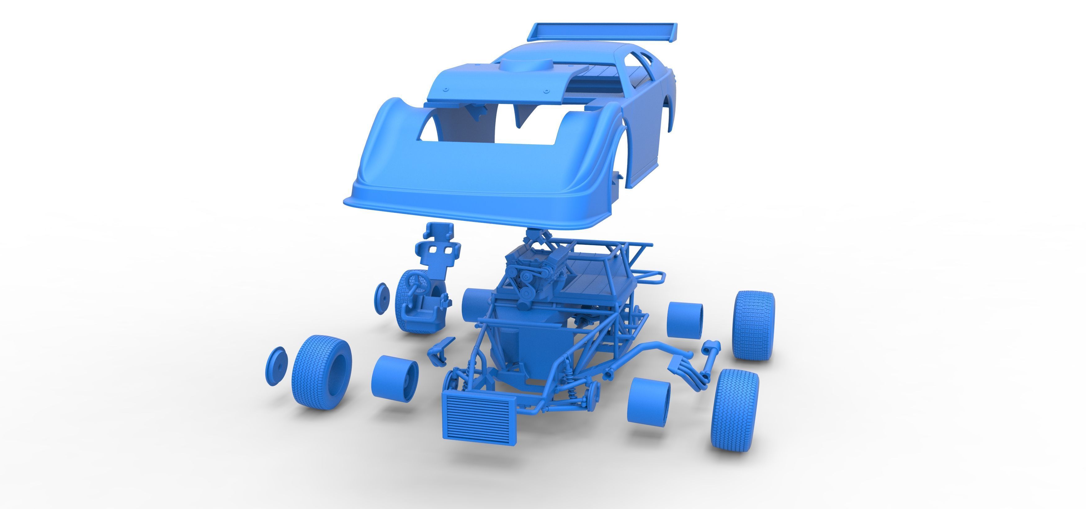 Australian Super Sedan Version 2 Scale 1 to 25 3D print model_58