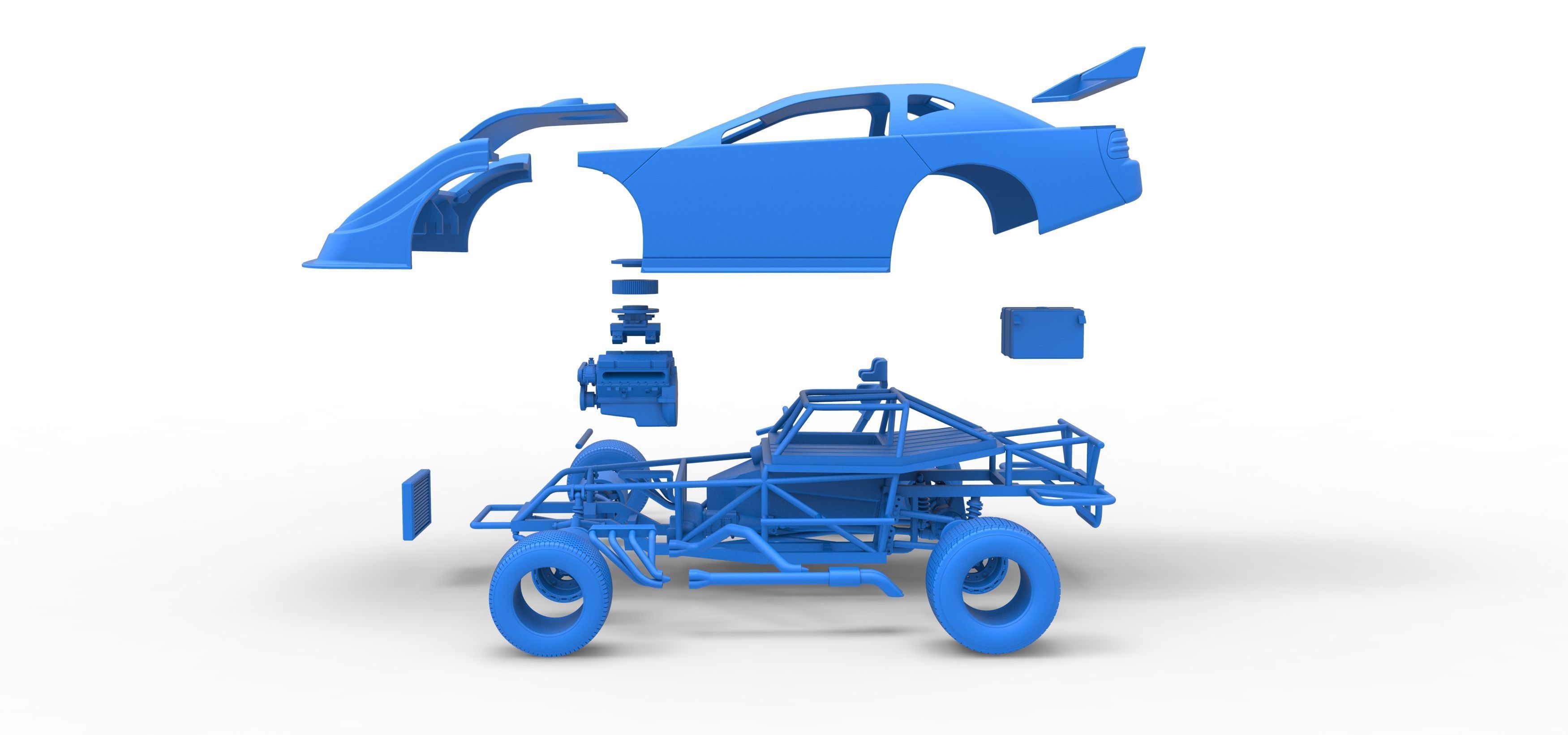 Australian Super Sedan Version 2 Scale 1 to 25 3D print model_59