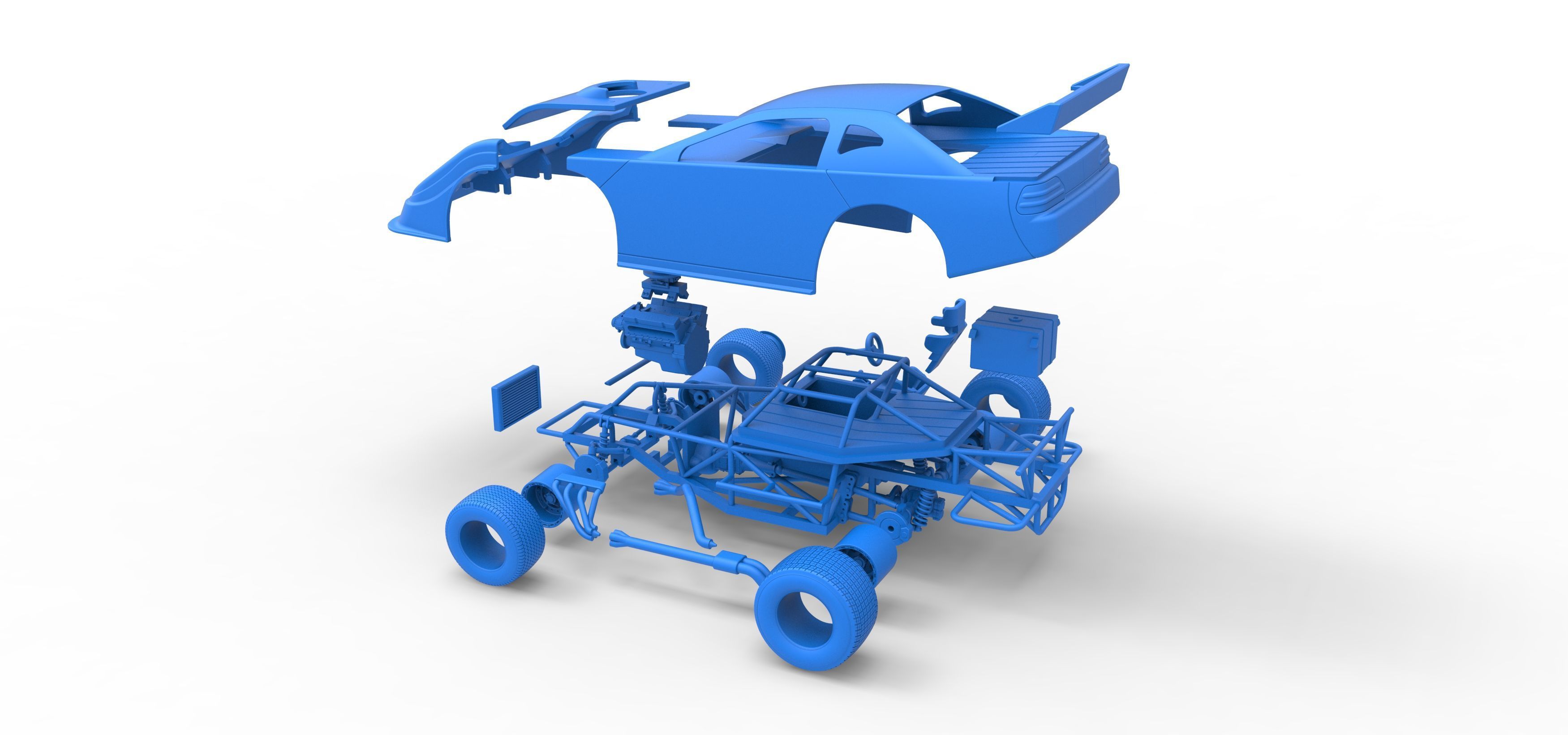 Australian Super Sedan Version 2 Scale 1 to 25 3D print model_61