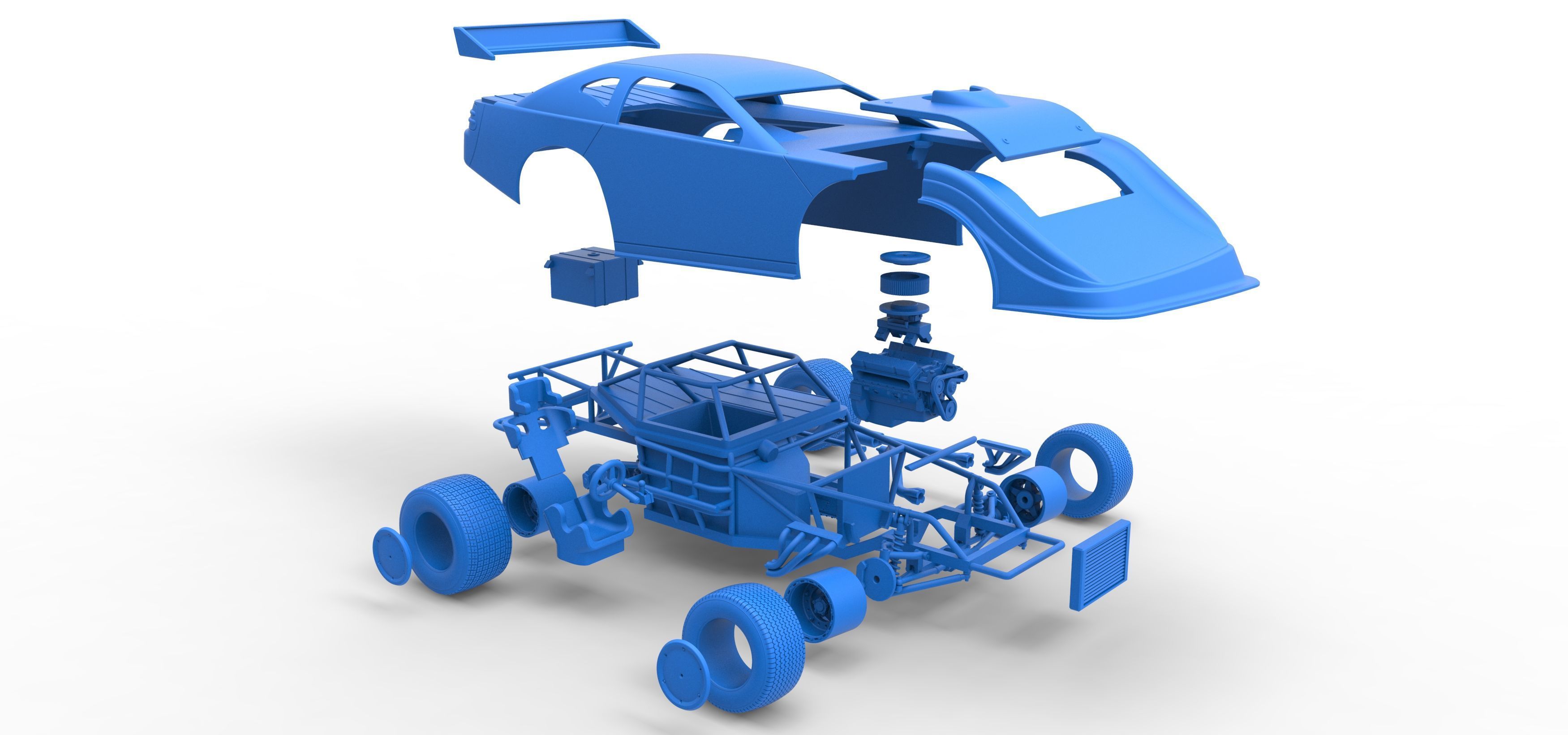 Australian Super Sedan Version 2 Scale 1 to 25 3D print model_65