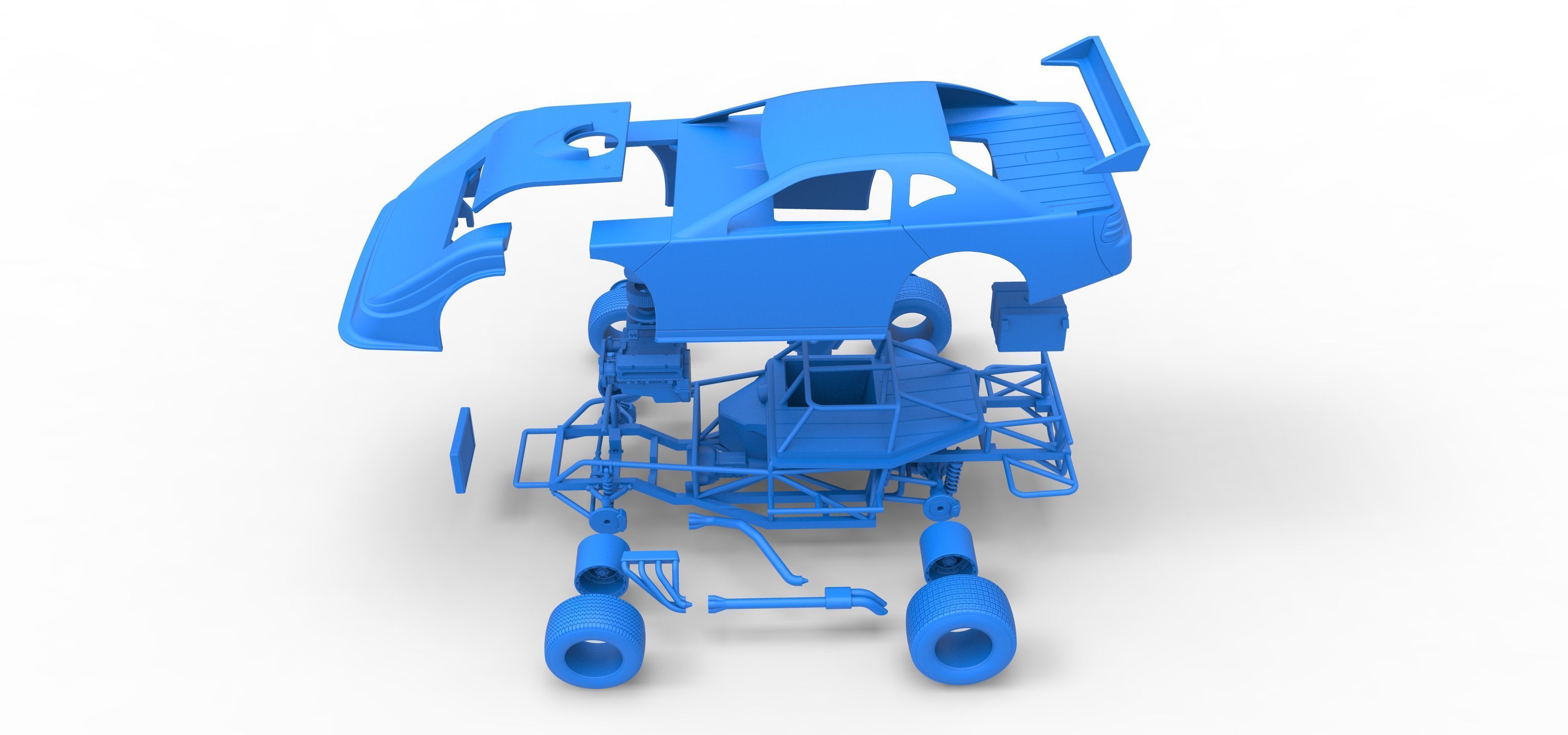 Australian Super Sedan Version 2 Scale 1 to 25 3D print model_60