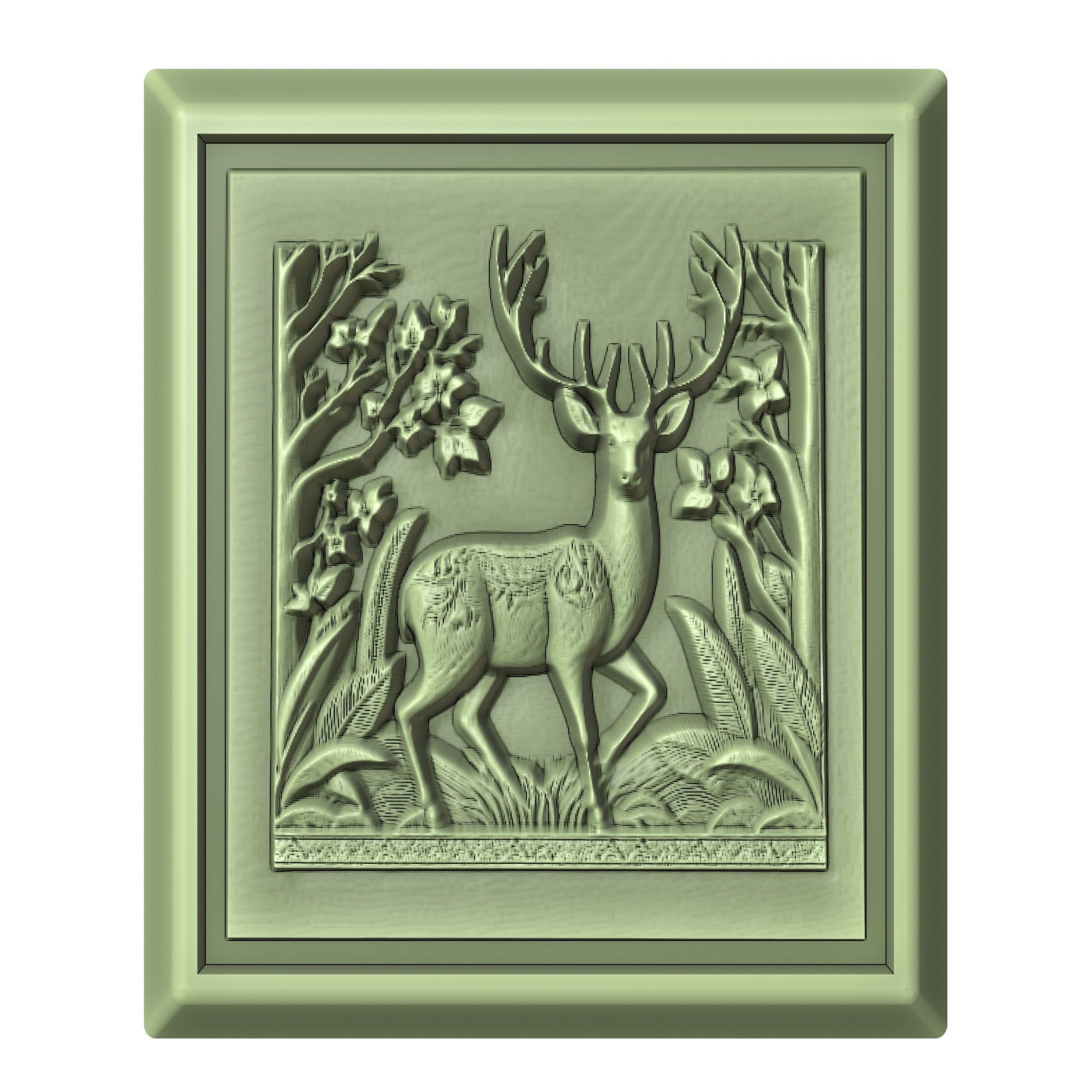 Deer Animal 3D print model_2