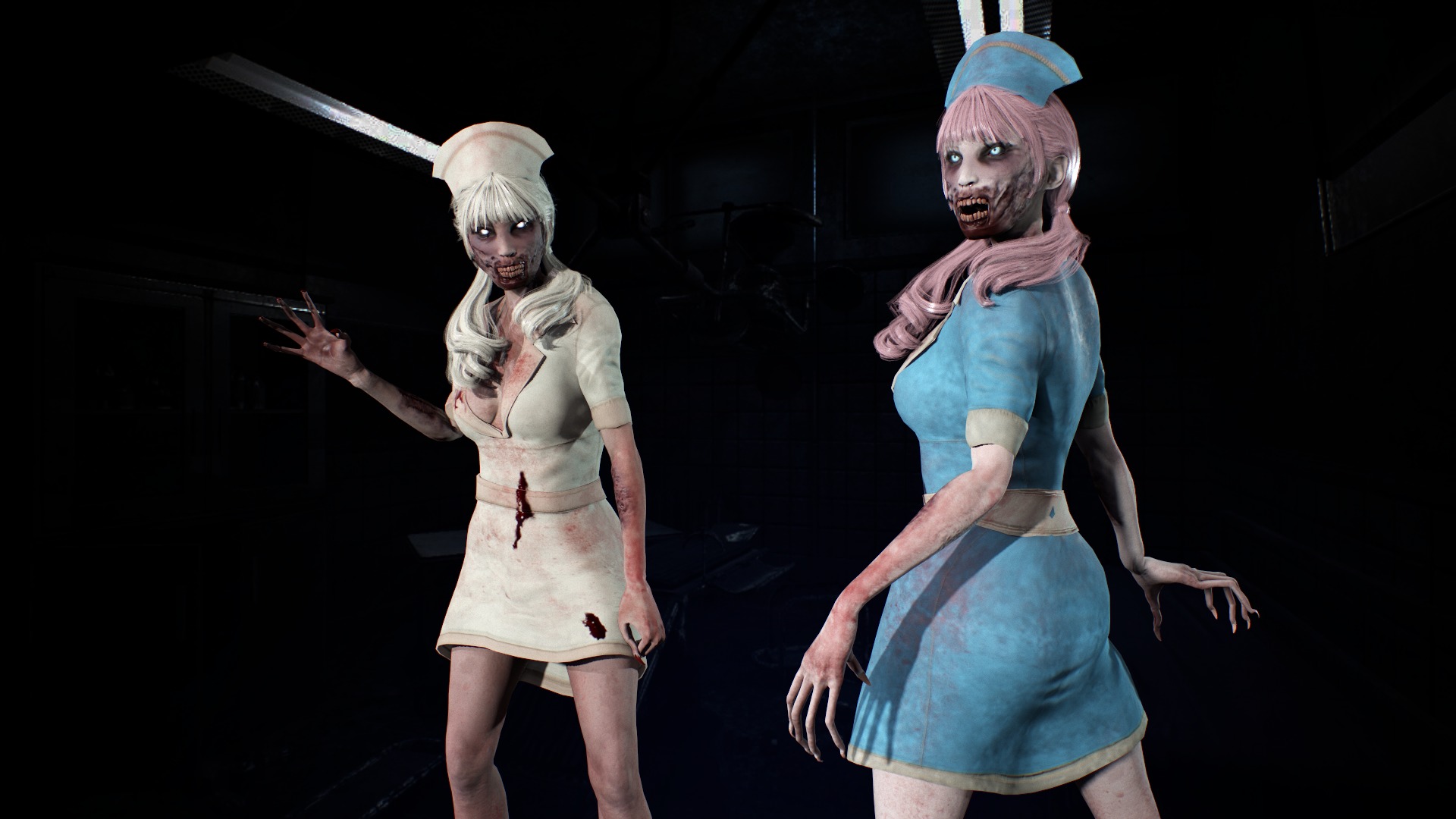 Zombie Nurse Low-poly 3D model_6