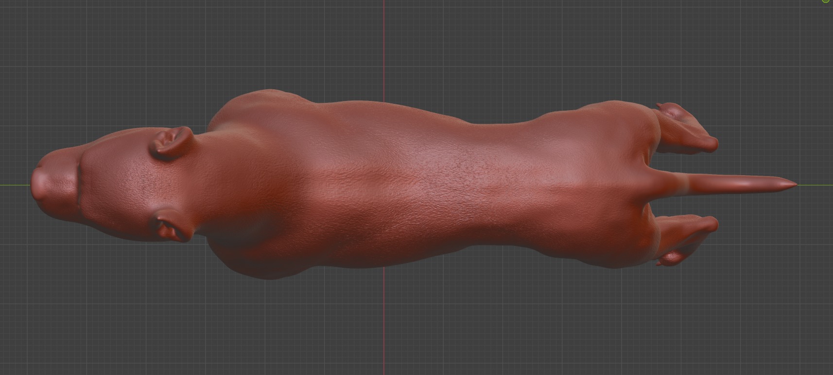 Argentine Dogo dog 3D print model_6