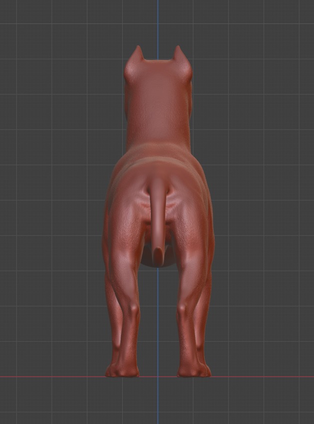 Argentine Dogo dog 3D print model_7