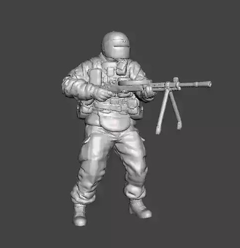 TACHANKA OPERATOR MINIATURE MODEL FOR SCIFI OR WARGAMES RPG DND 3D print model