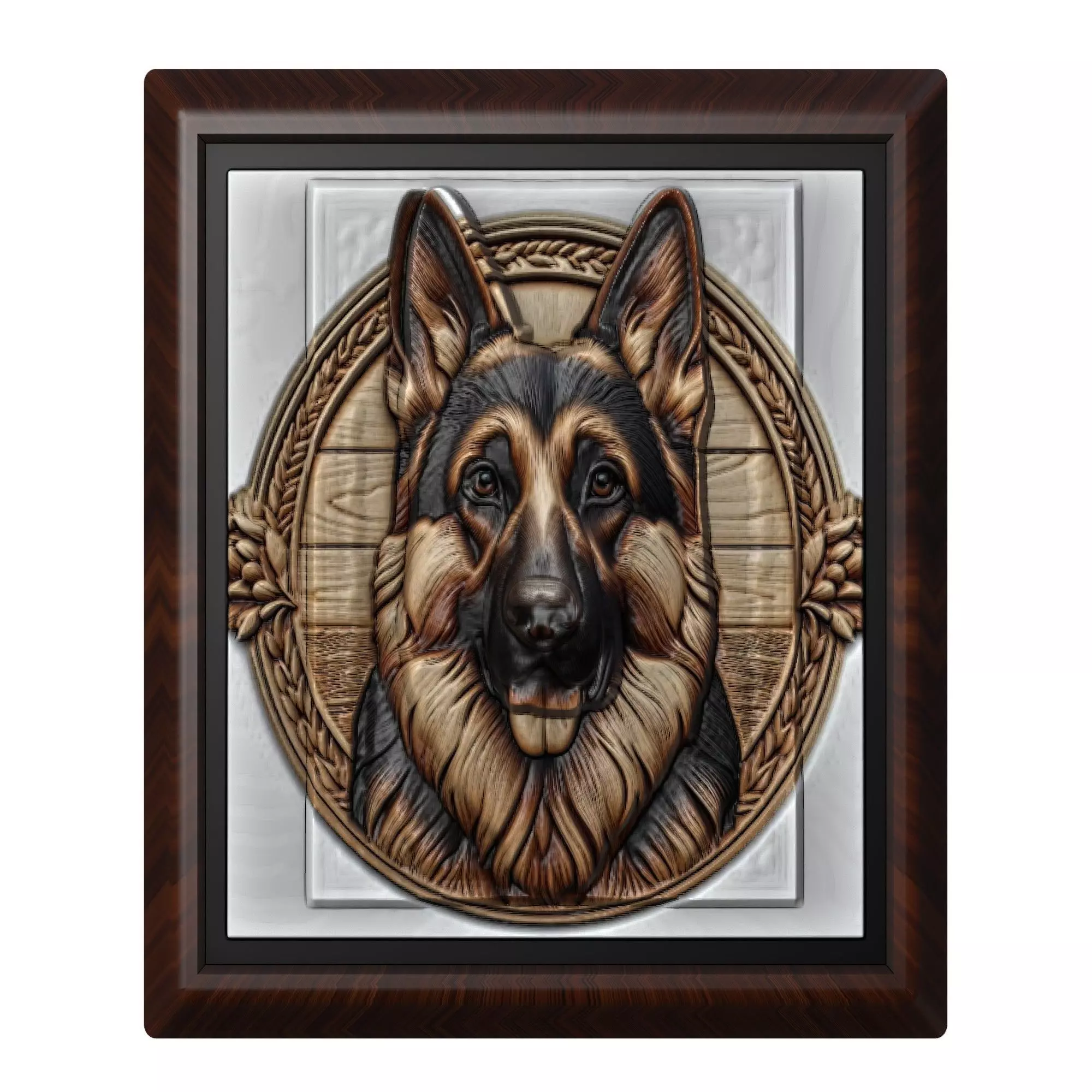 Dog German Shepherd Animal 3D print model_0