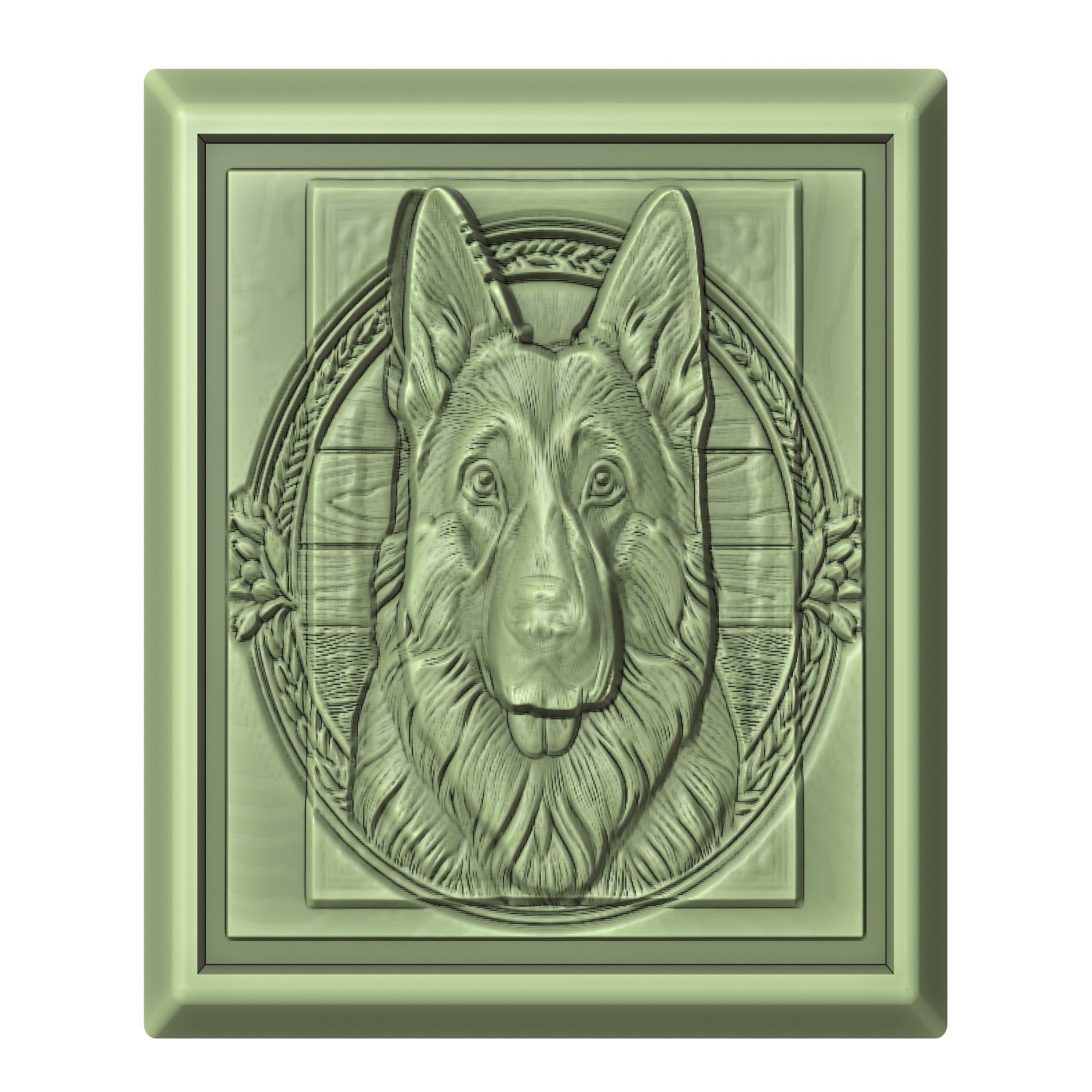Dog German Shepherd Animal 3D print model_2