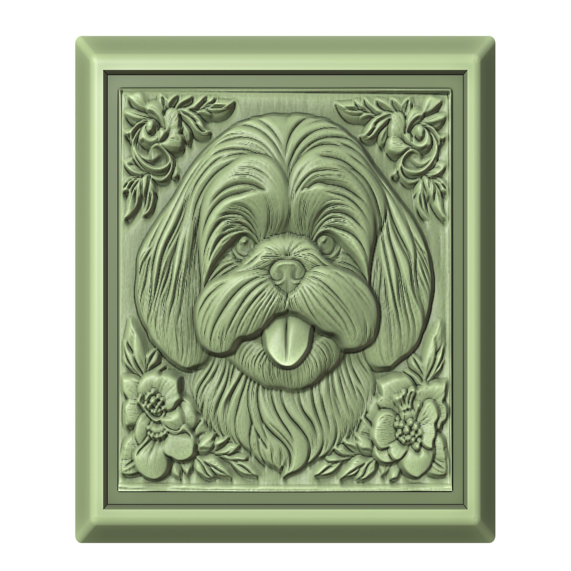 Dog Shih Tzu Animal 3D print model_2