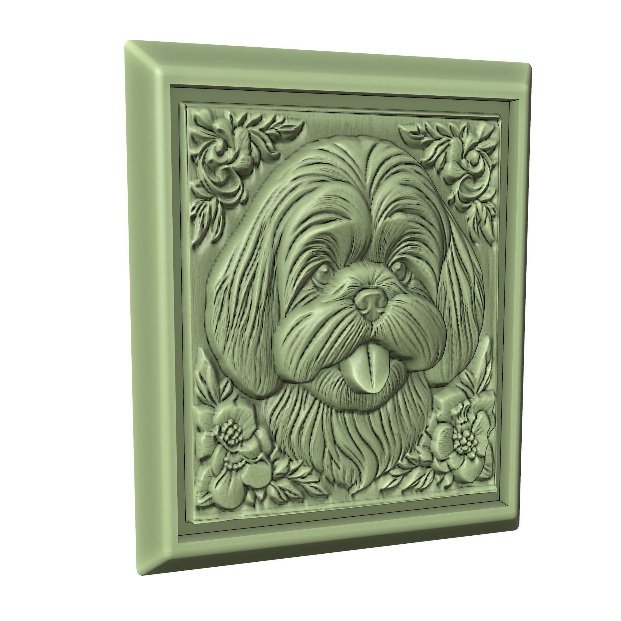 Dog Shih Tzu Animal 3D print model_3