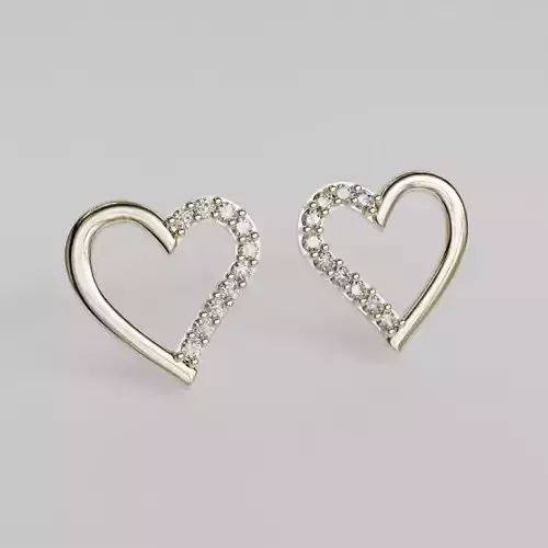 diamond heart 3D print model