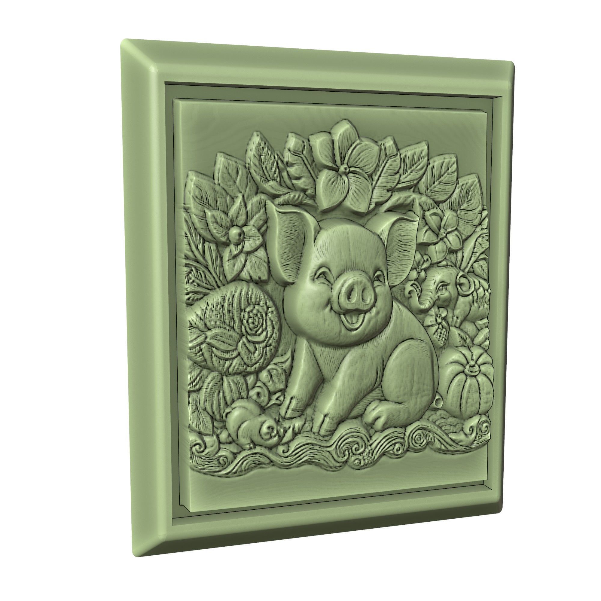 Pig Animal 3D print model_3