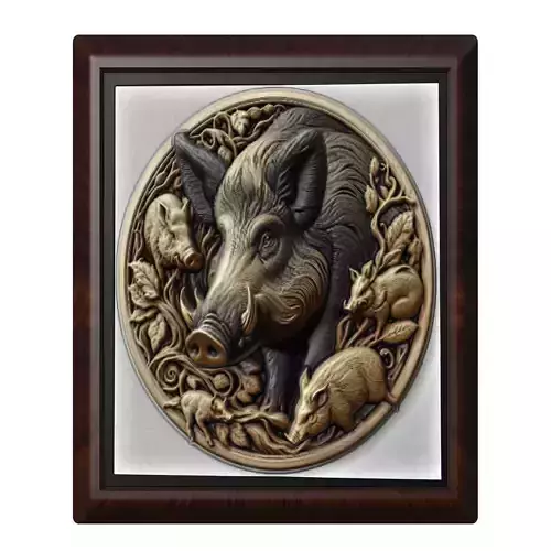 Wild Boar Animal 3D print model
