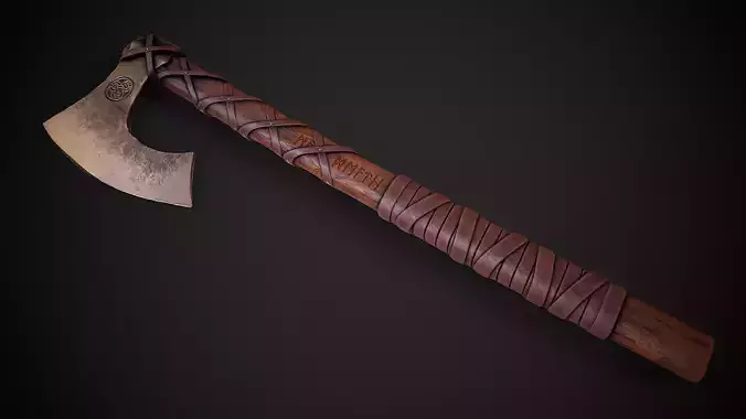 Old Norse Axe - Markus Andlat Low-poly 3D model