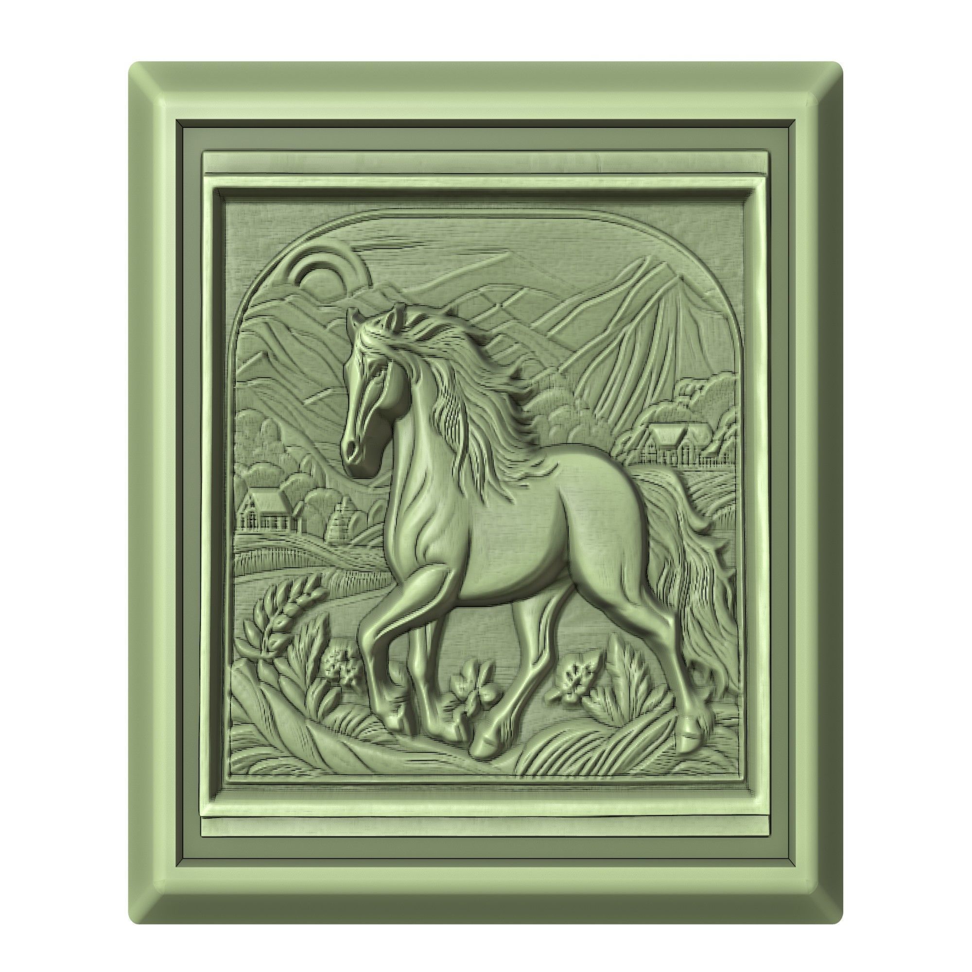 Horse Animal 3D print model_2