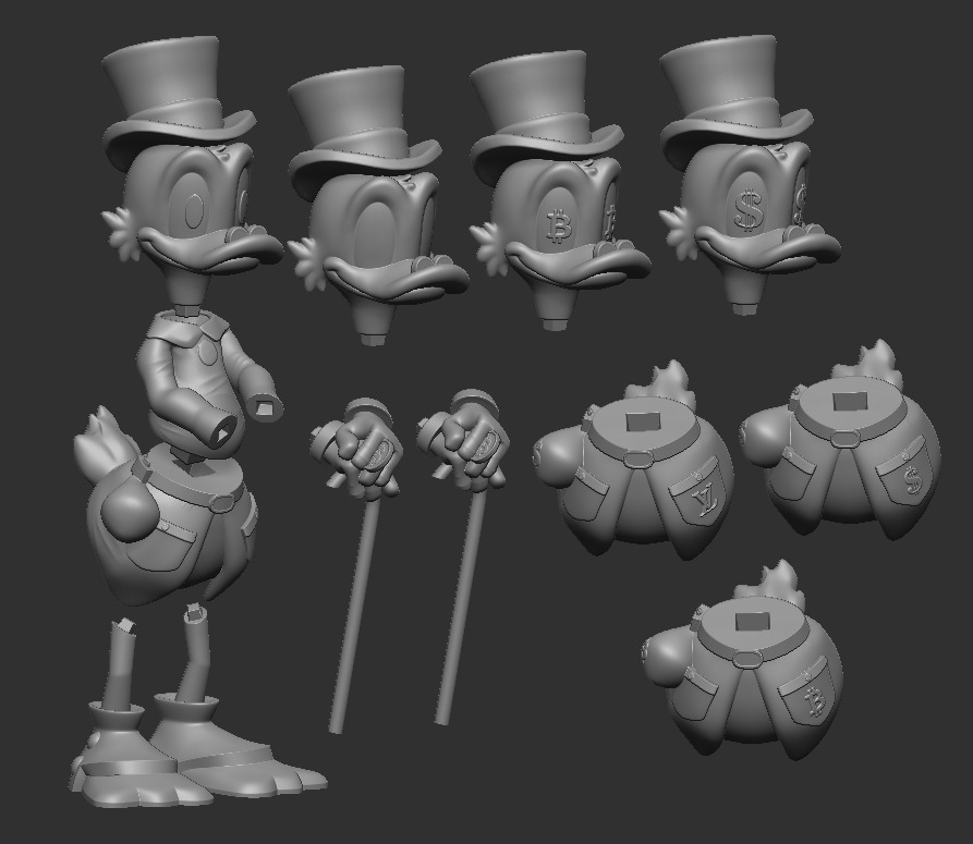 Scrooge McDuck - Tio rico 3D print model_5