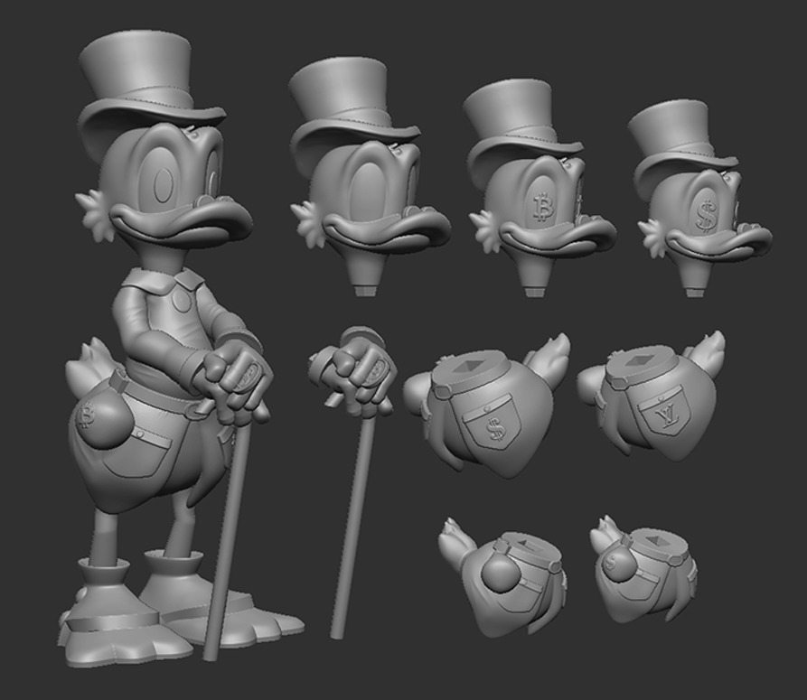 Scrooge McDuck - Tio rico 3D print model_4