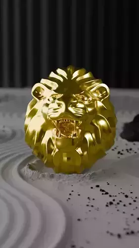 Lion Ring King Of The Beasts 3D print model