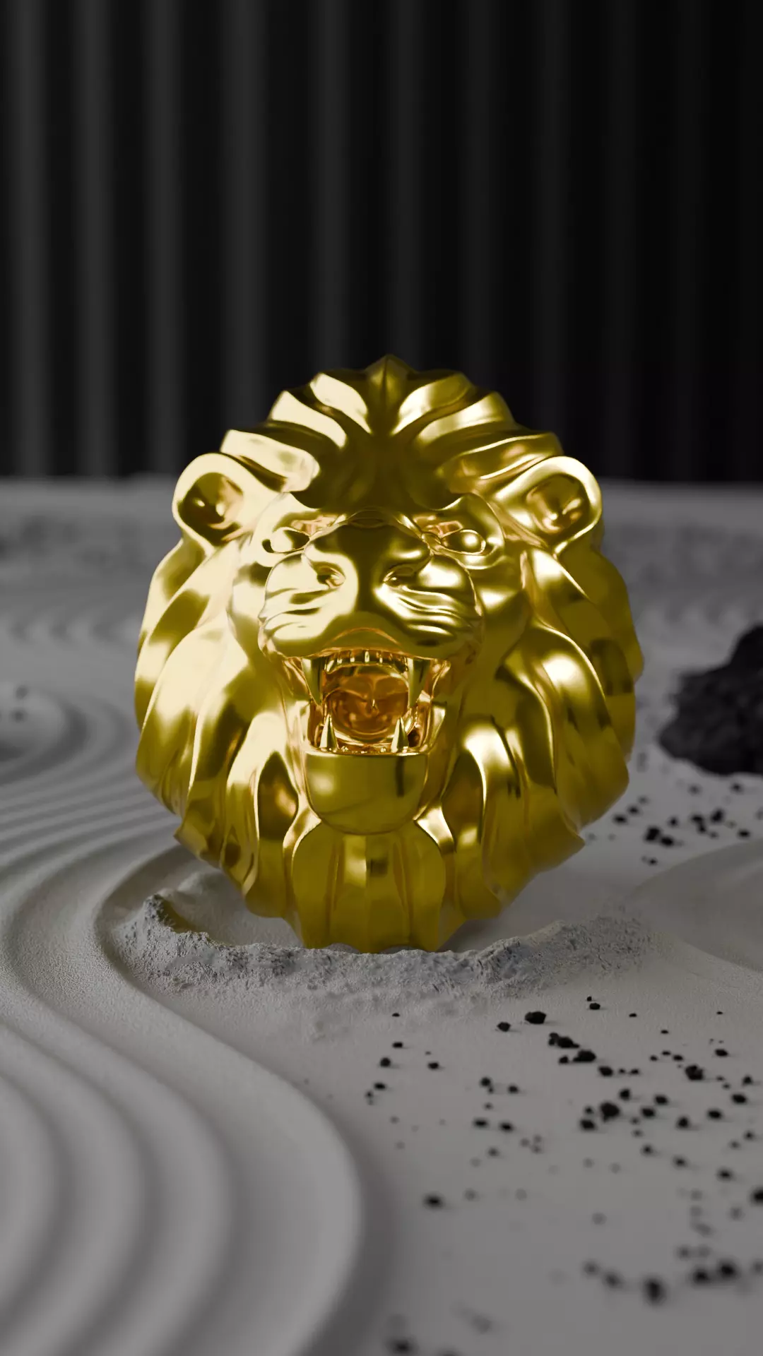 Lion Ring King Of The Beasts 3D print model 3D print model_0