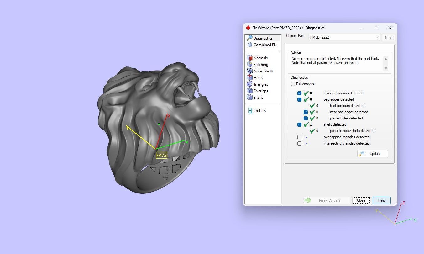 Lion Ring King Of The Beasts 3D print model 3D print model_6