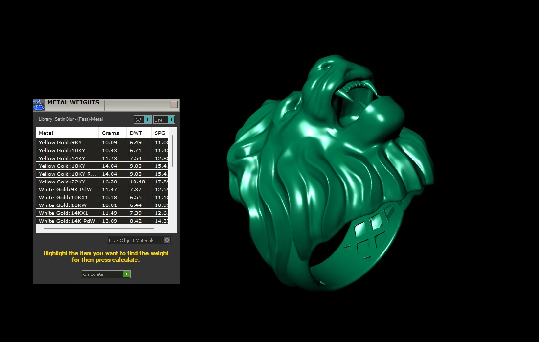 Lion Ring King Of The Beasts 3D print model 3D print model_4