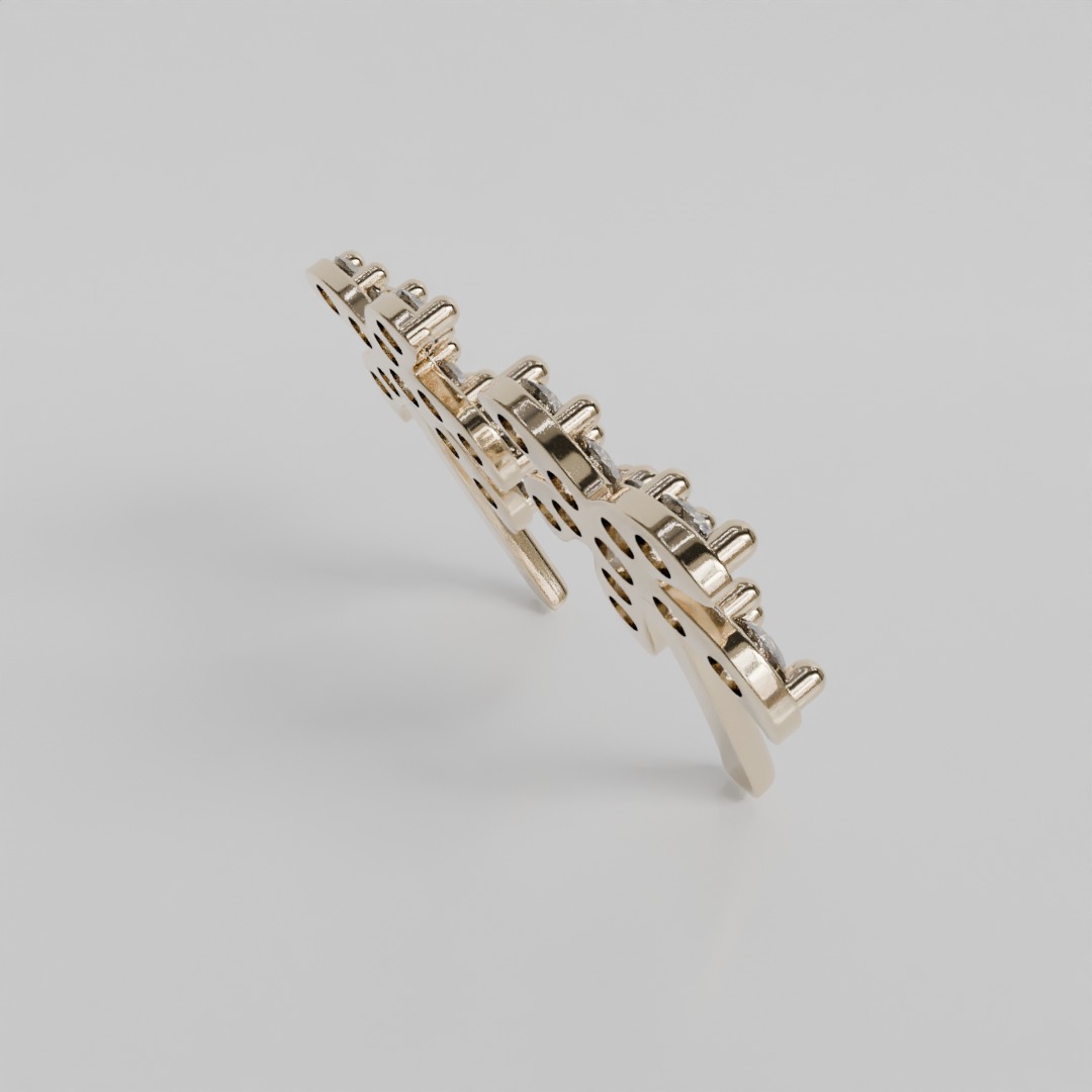 palm tree with diamonds 3D print model_3