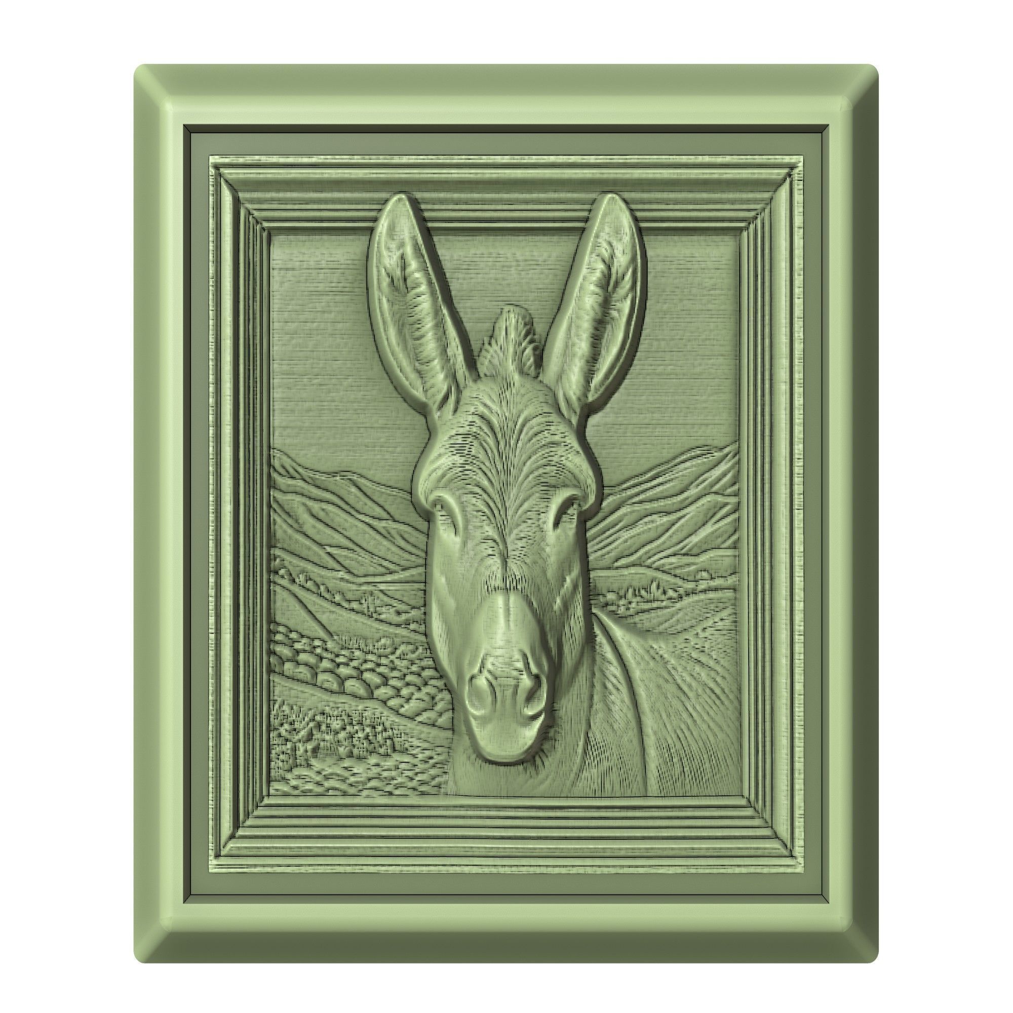 Donkey Animal 3D print model_2