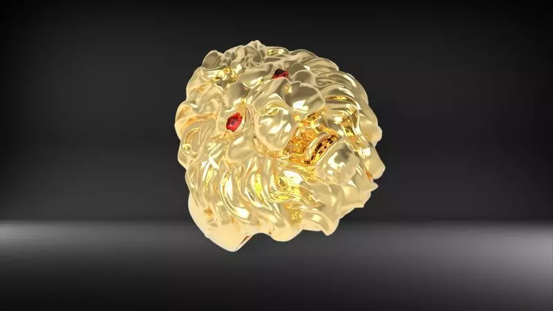 Lion Ring US RING SIZE 11 3D print model