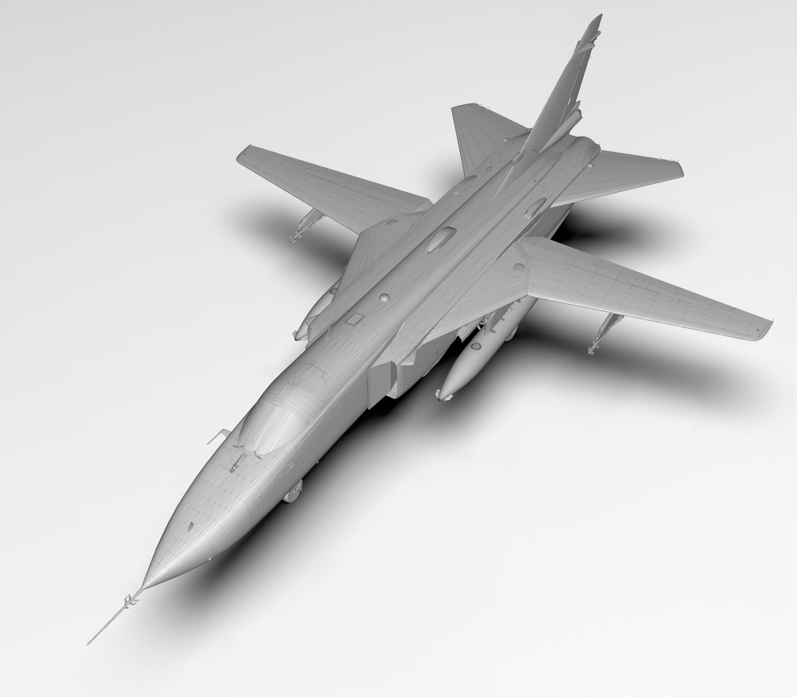 Sukhoi SU-24MR Fencer-E Russia 3D model_8