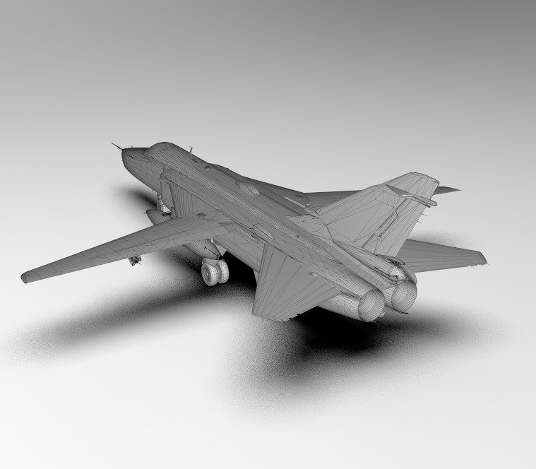 Sukhoi SU-24MR Fencer-E Russia 3D model_9