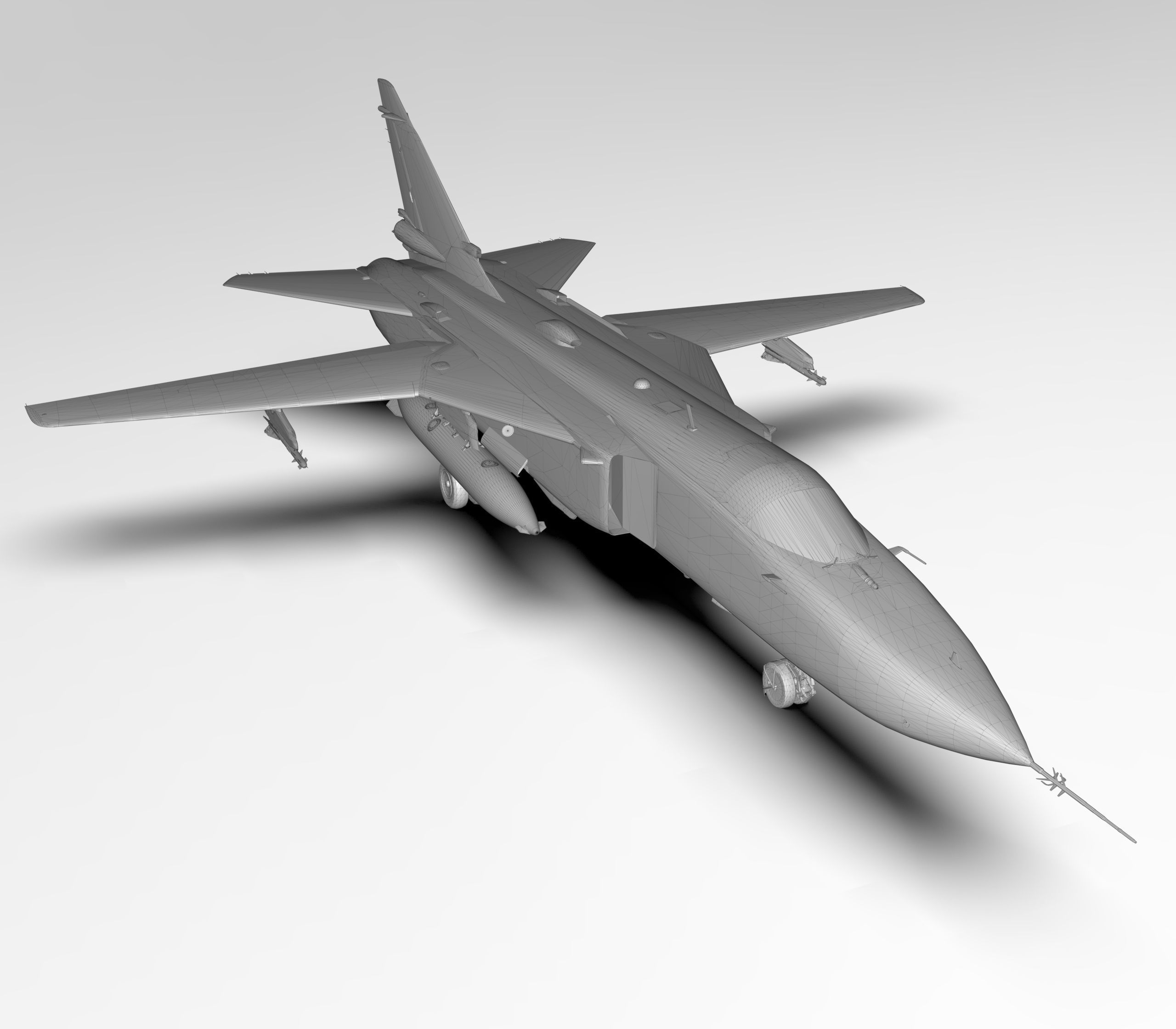 Sukhoi SU-24MR Fencer-E Russia 3D model_7