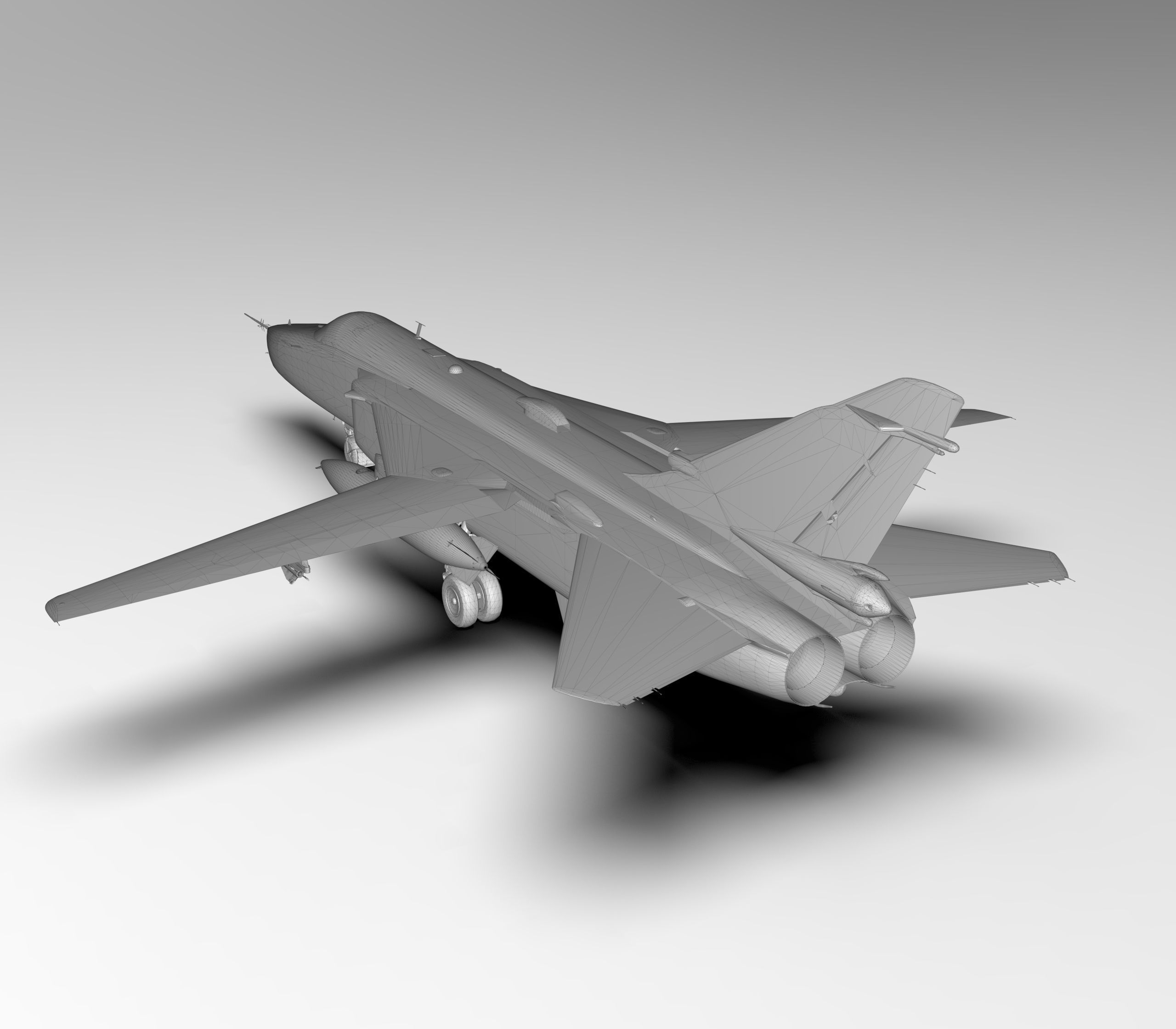 Sukhoi SU-24MR Fencer-E Russia 3D model_10